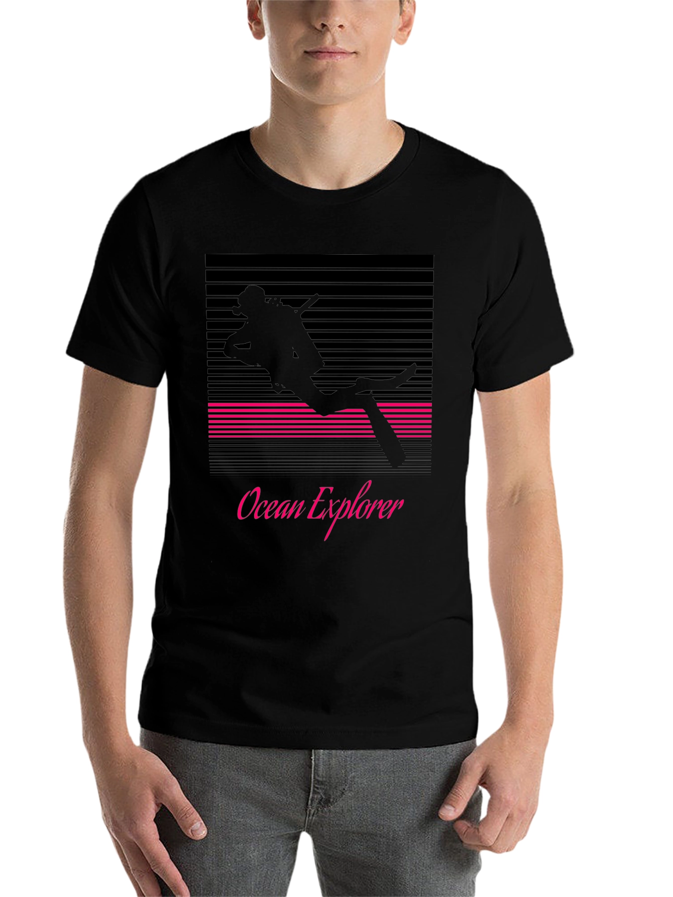 Black Ocean Explorer Scuba Diving T-Shirt view 7