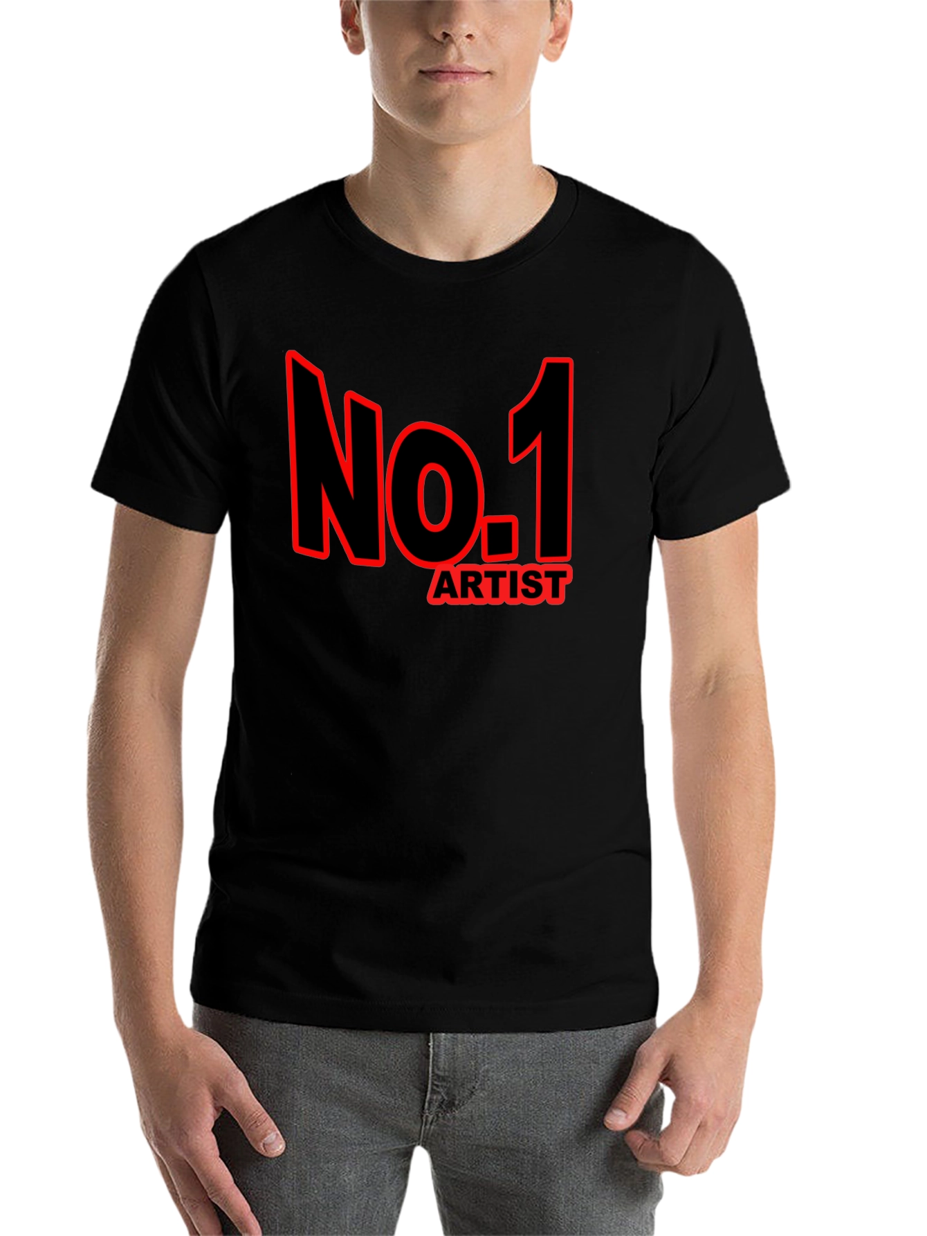 Black No. 1 Artist Graphic T-Shirt - Black view 7