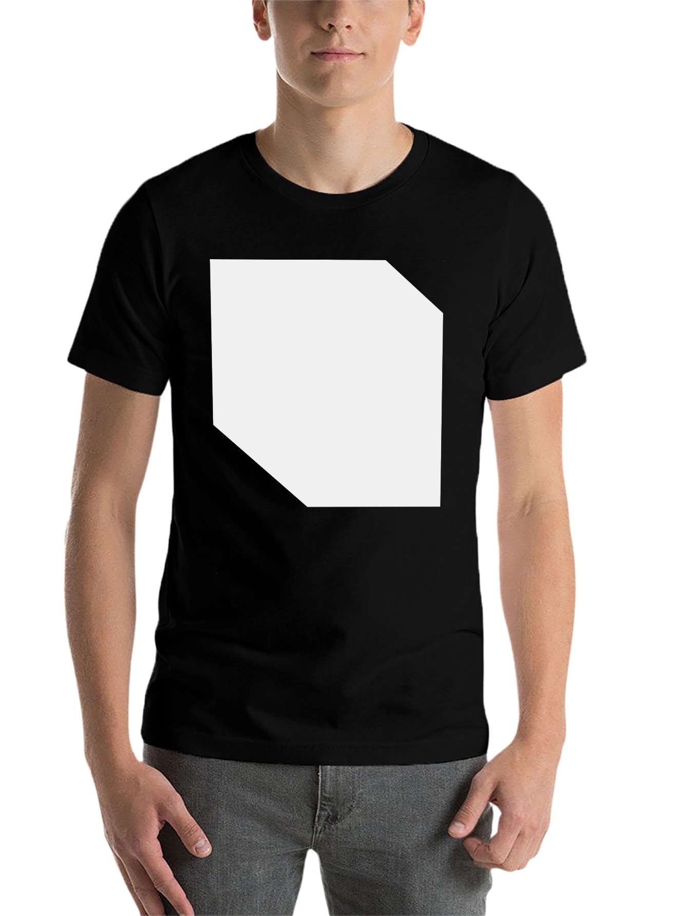 Black Classic Black Crew Neck T-Shirt view 7