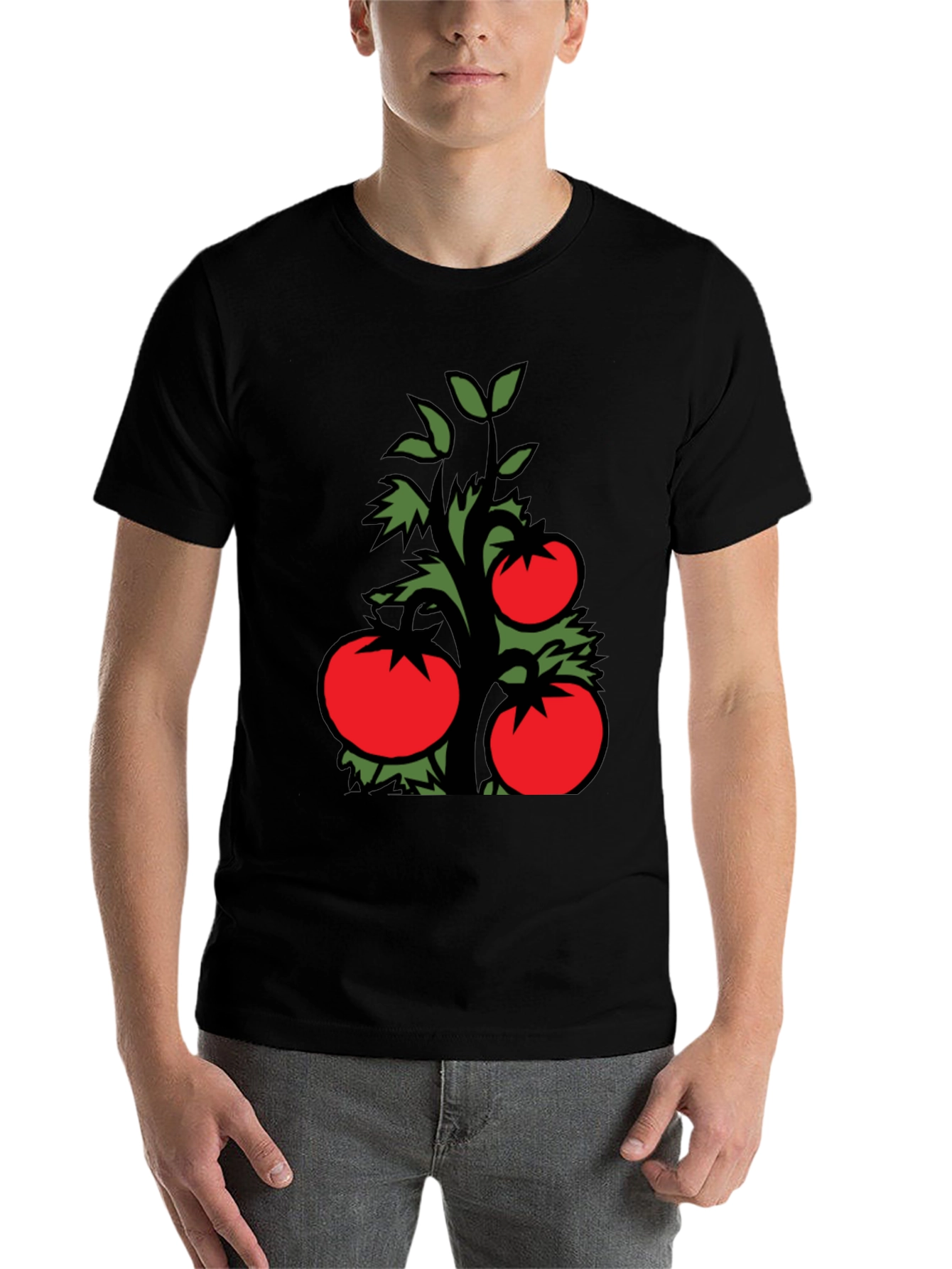 Black Tomato Plant Graphic Tee - Fresh Style view 7