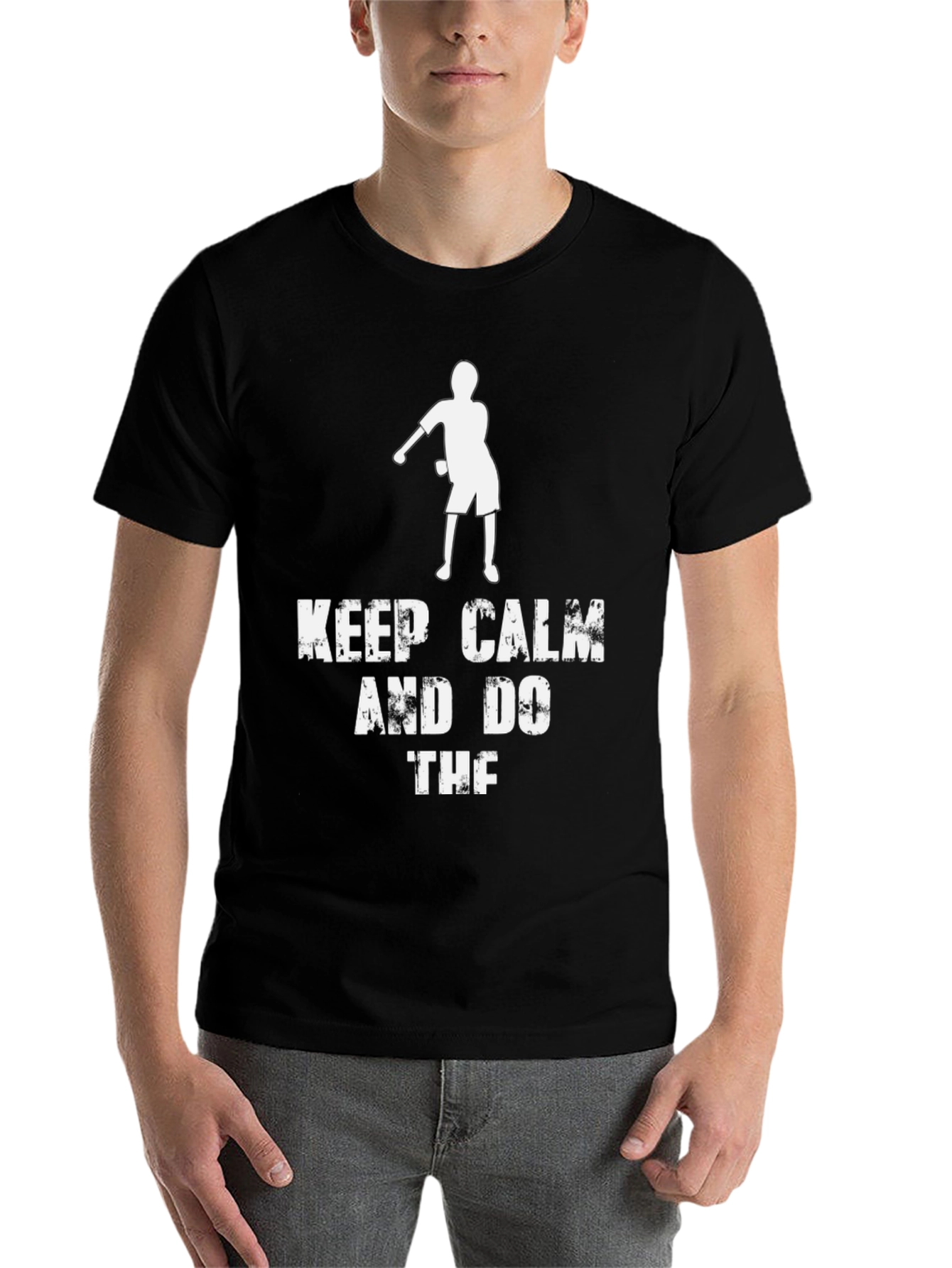Black Keep Calm and Do the Dab T-Shirt view 7