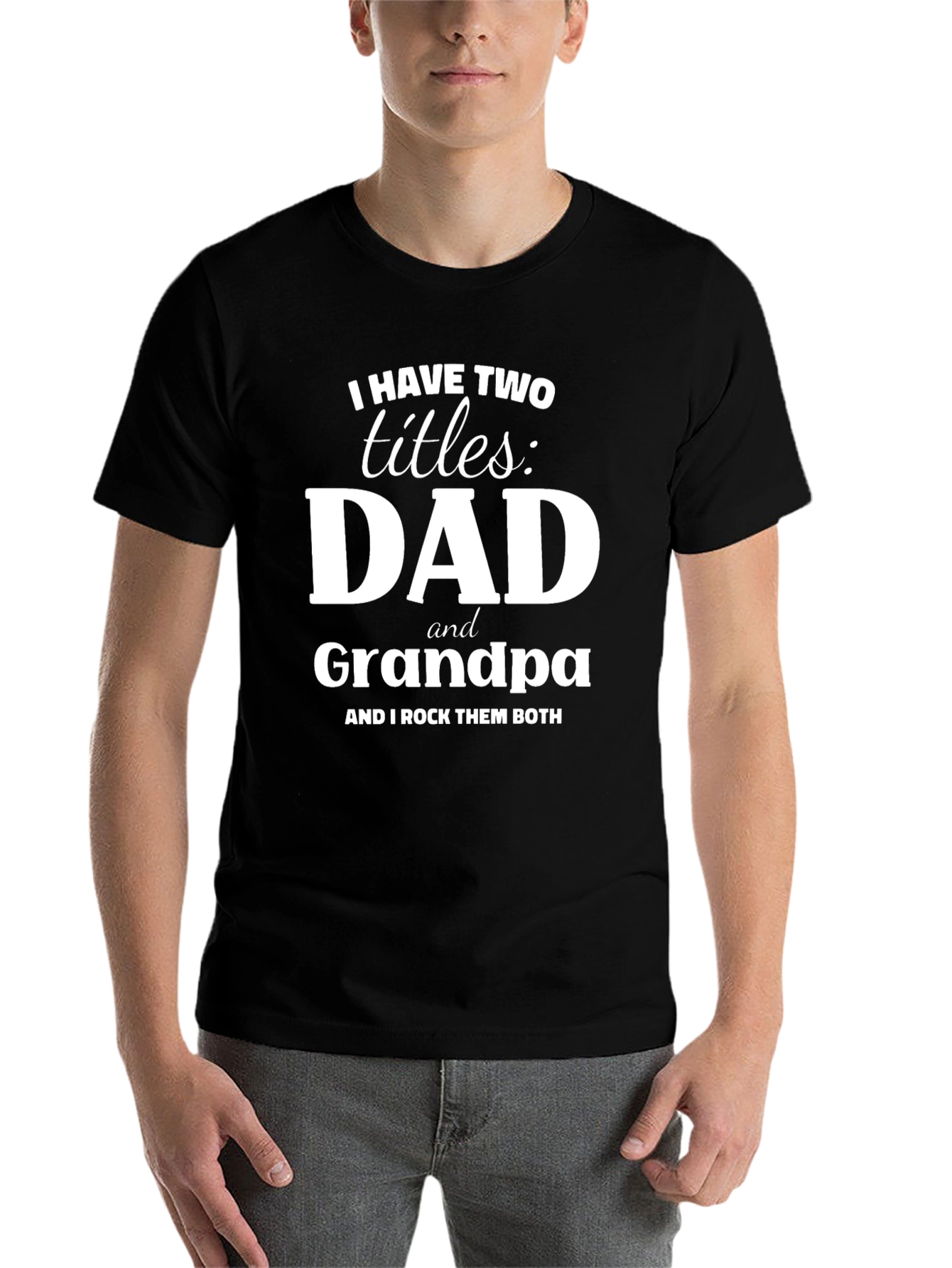 Black Dad & Grandpa Graphic T-Shirt view 7