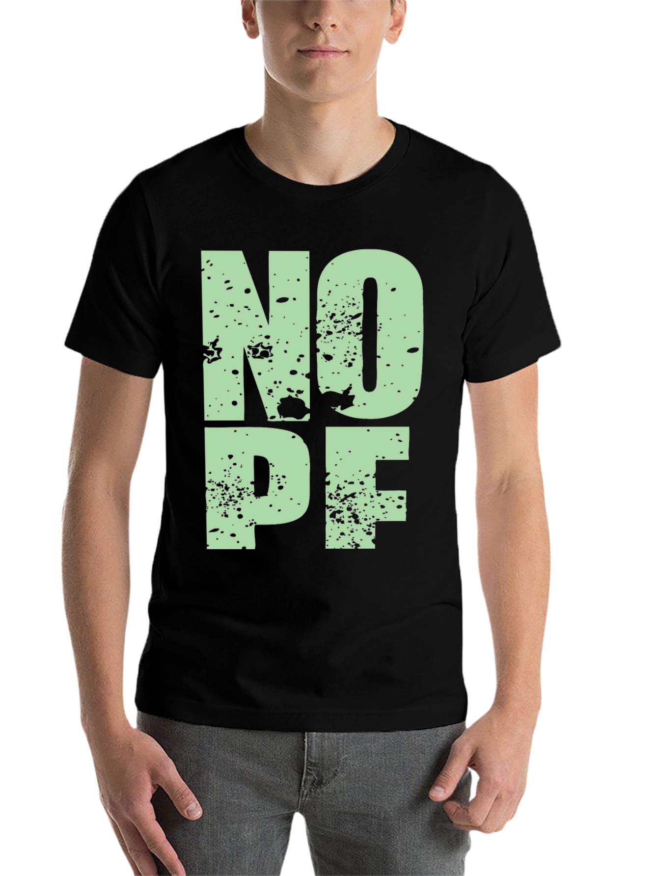 Black Nope Graphic T-Shirt - Black view 7