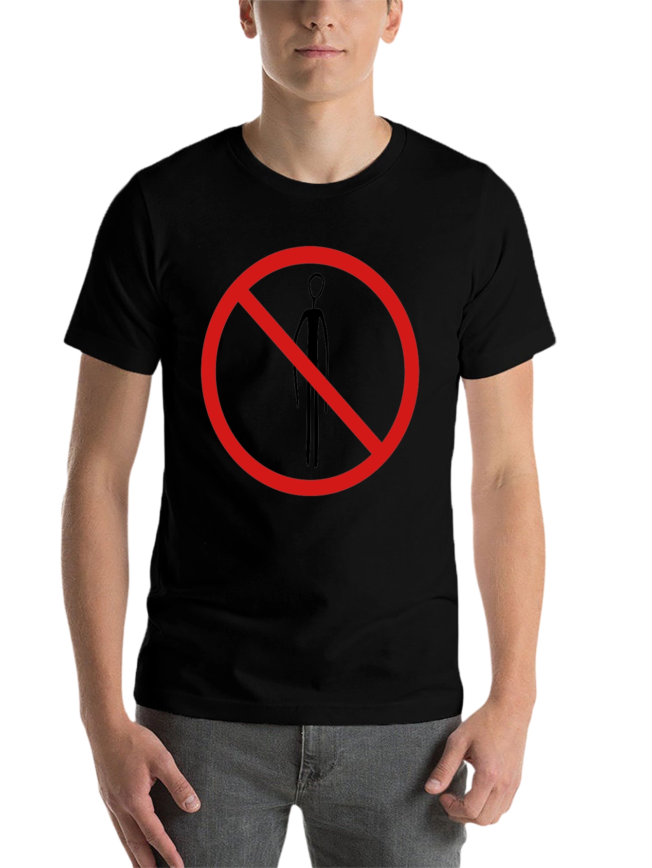 Black Forbidden Alien T-Shirt - Black Crew Neck Novelty Tee view 7