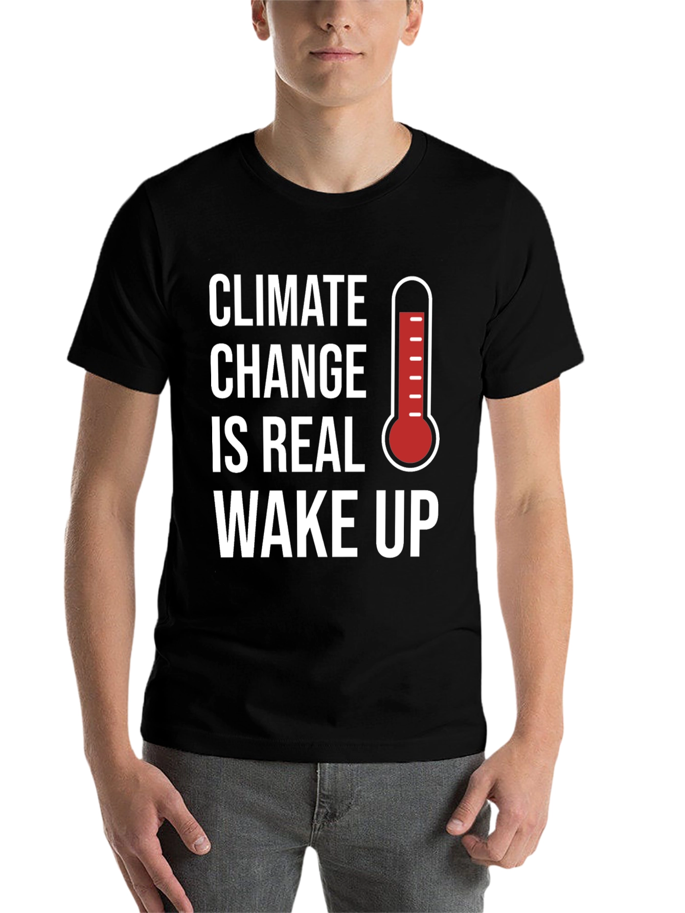 Black Climate Change Awareness T-Shirt view 7
