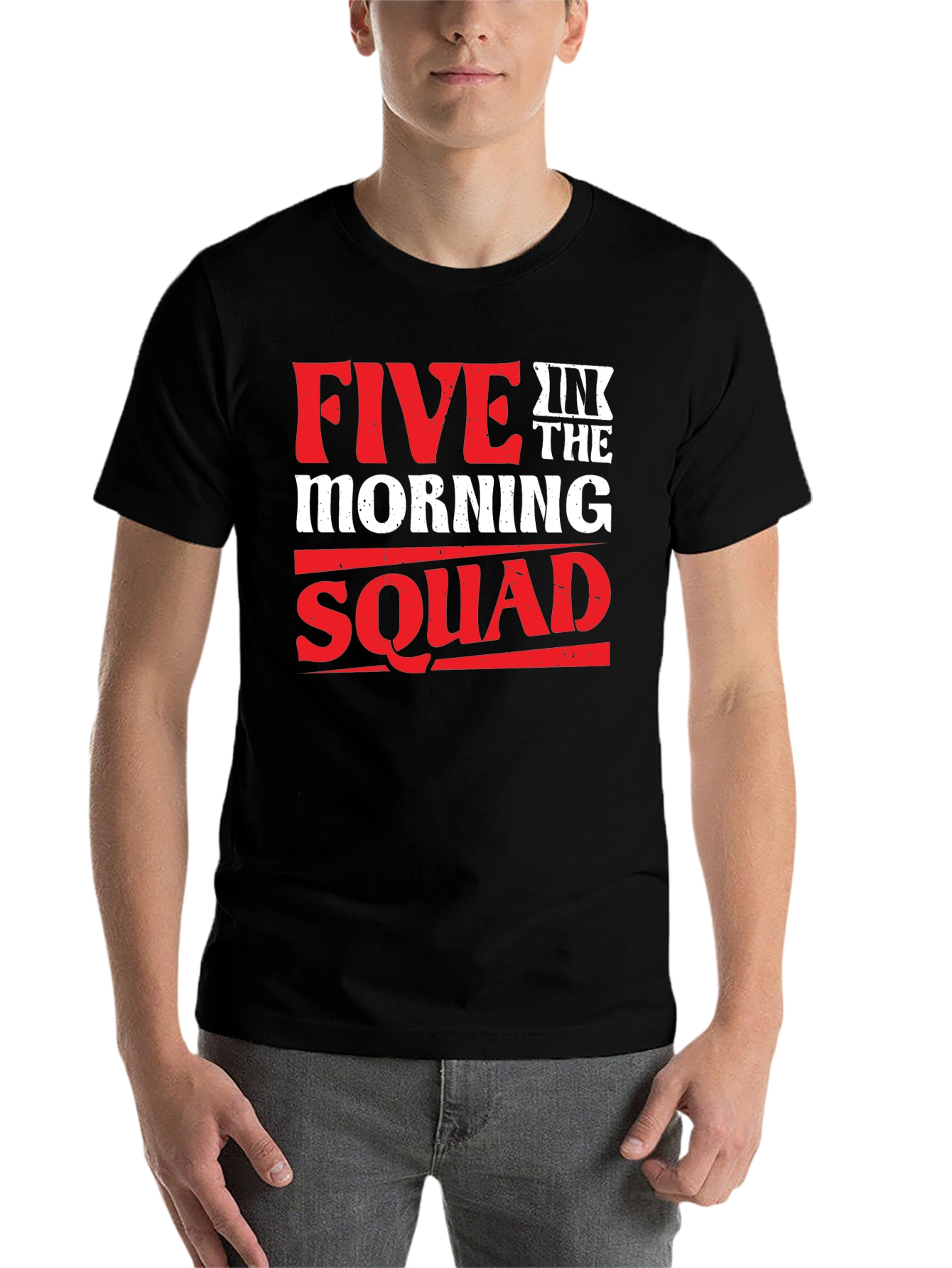 Black Five in the Morning Squad Black T-Shirt view 7