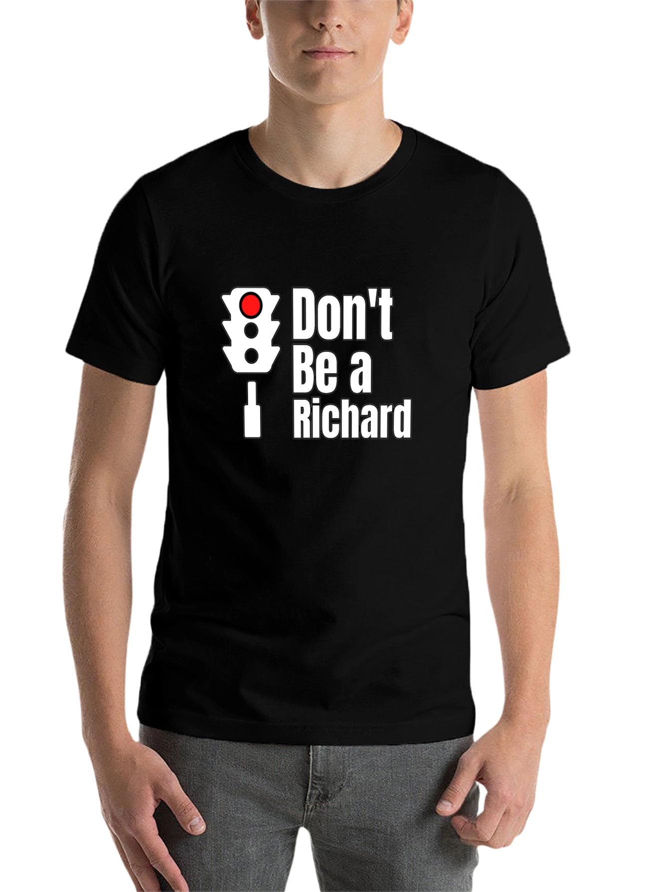 Black Don't Be a Richard T-Shirt view 7