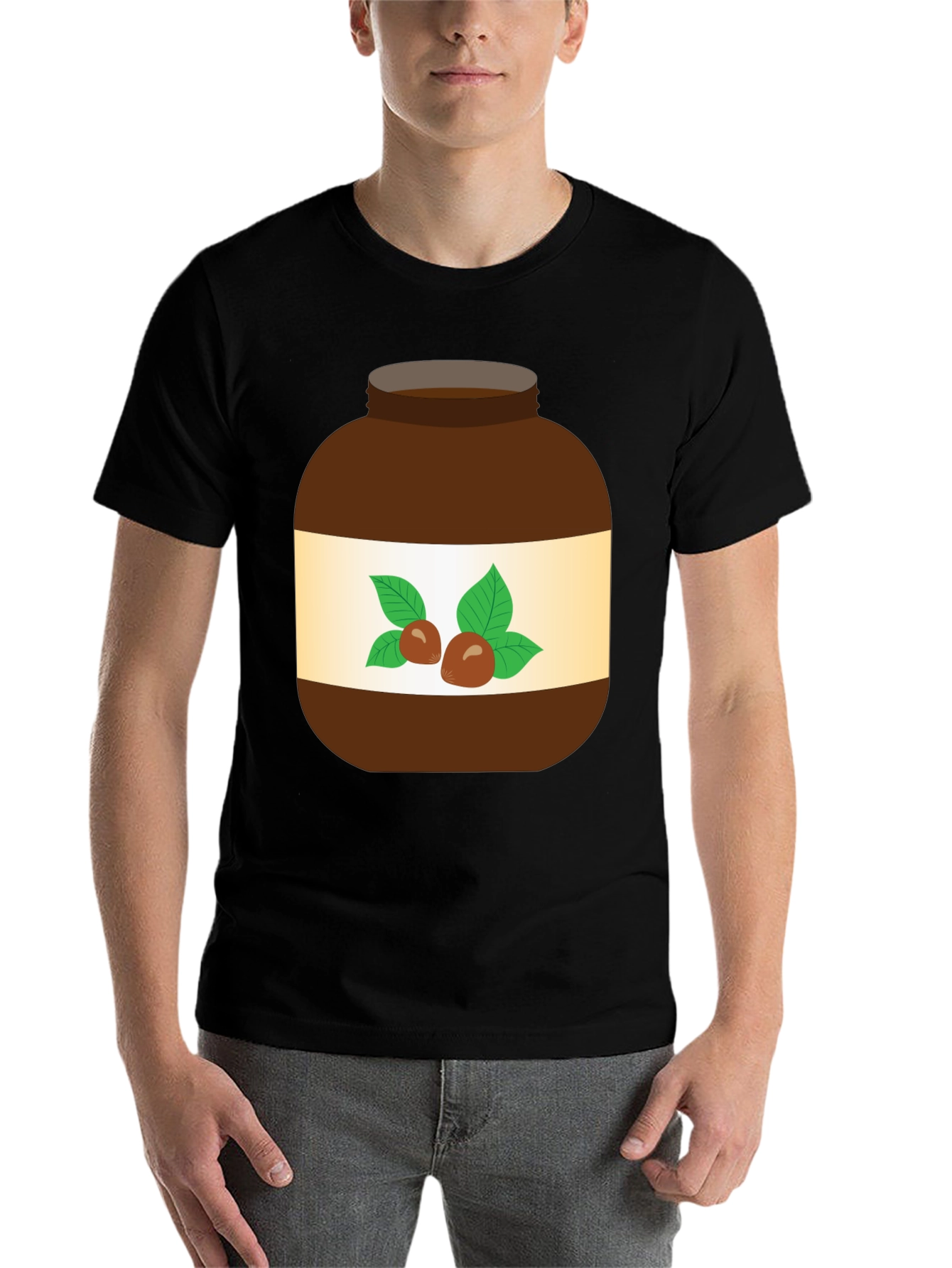 Nutella Jar Graphic T-Shirt - Fun Foodie Tee - 7