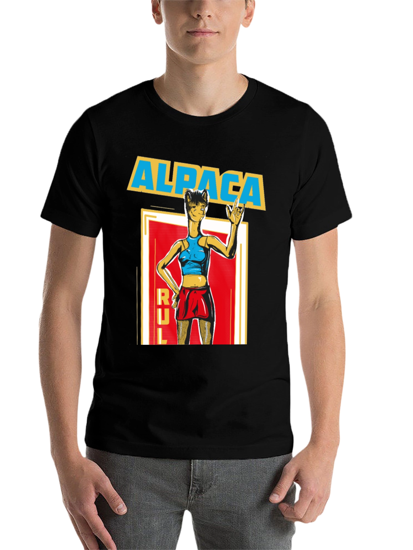 Black Alpaca Rule T-Shirt view 7