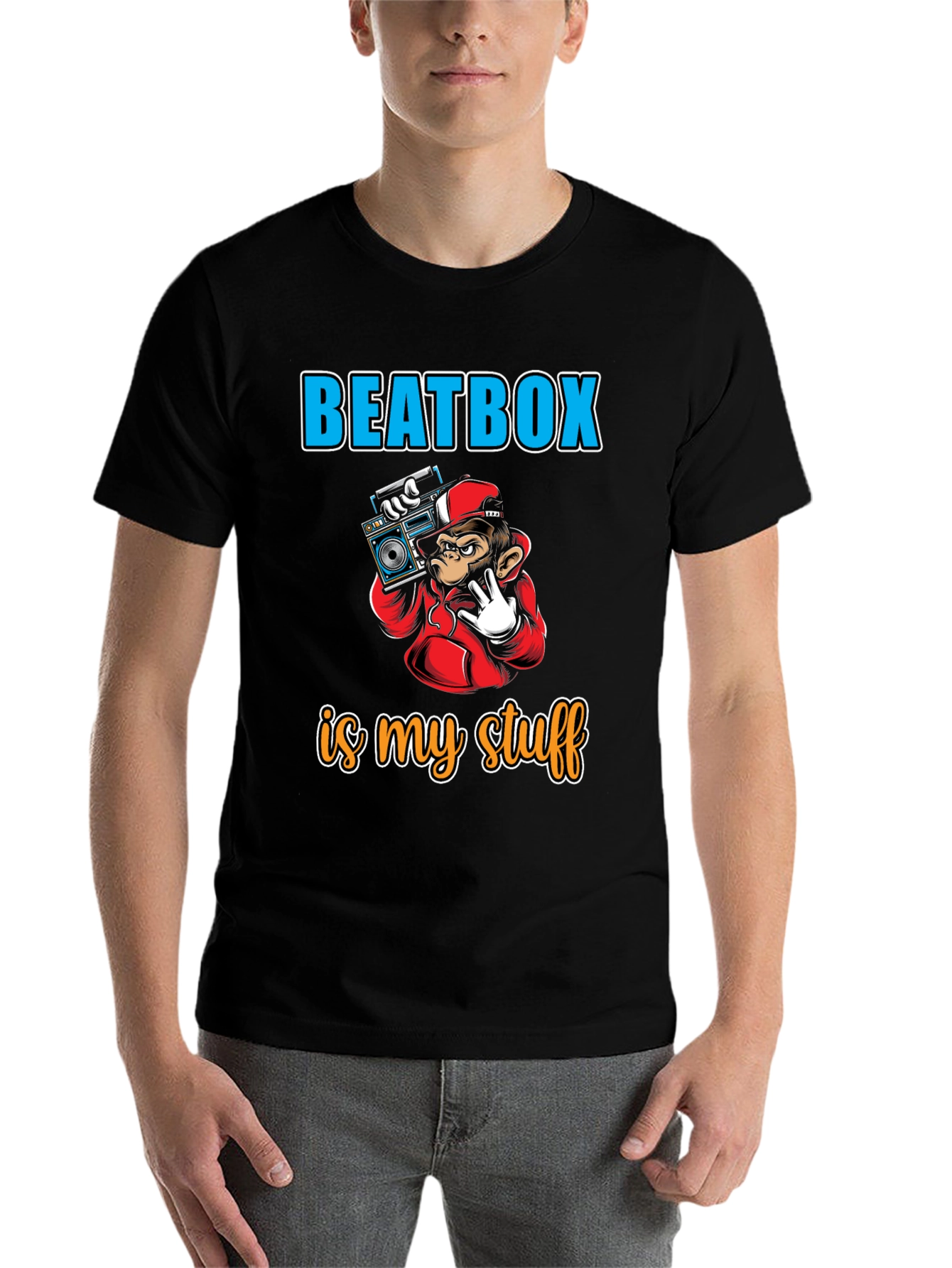 Beatbox Monkey T-Shirt - Unique Music Lover Tee - 7