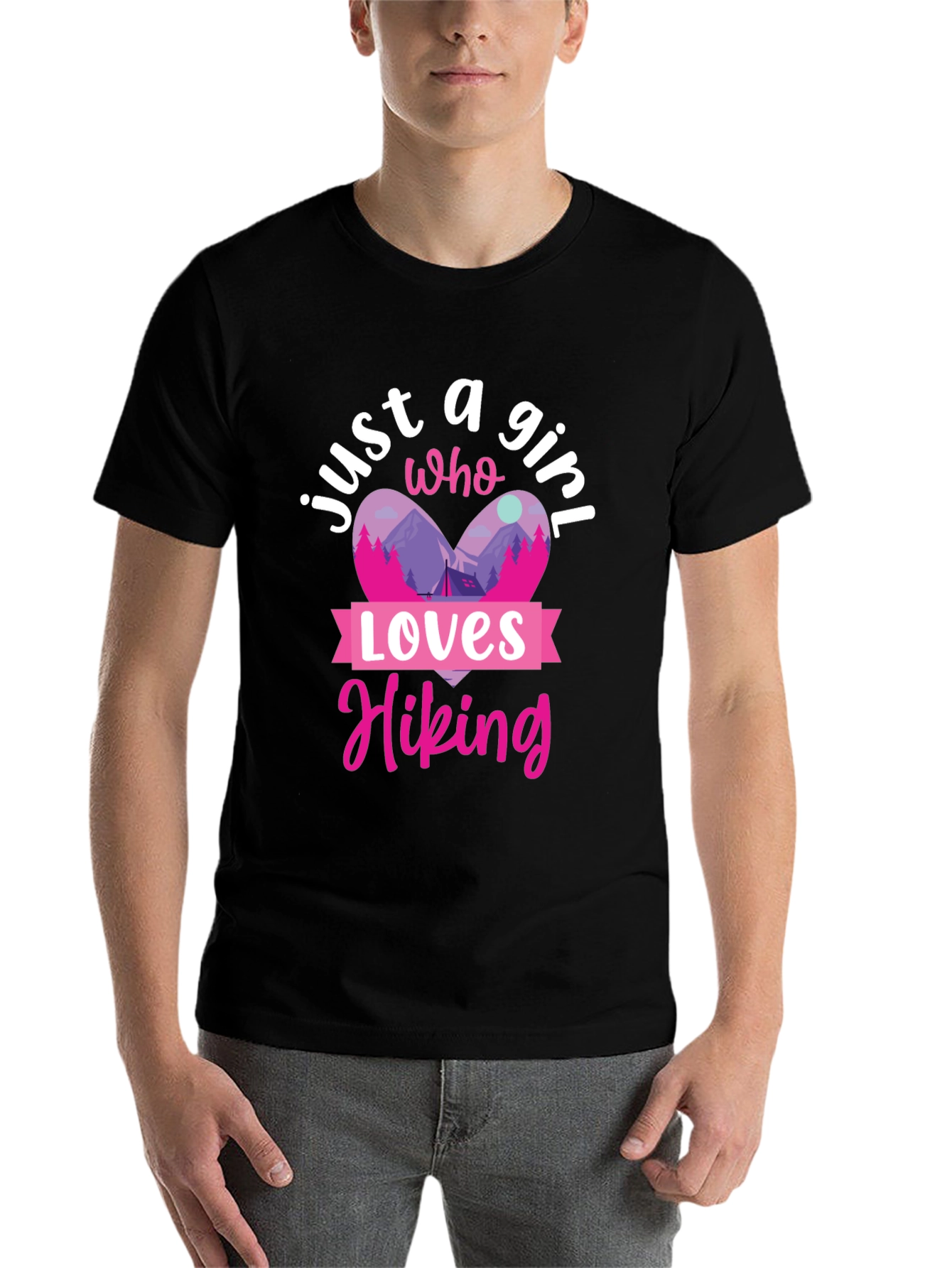 Black Hiking Lover T-Shirt view 7