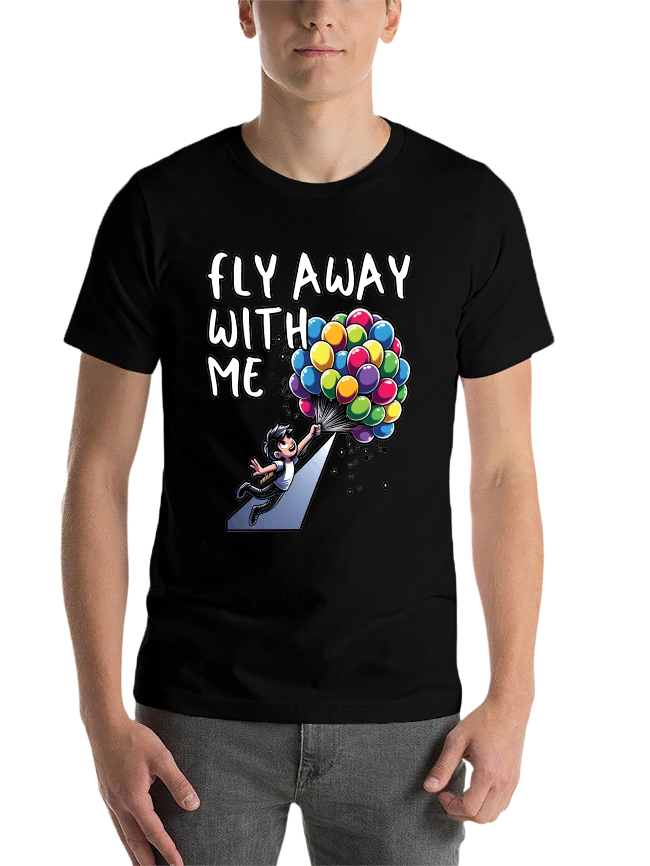 Black Fly Away With Me Graphic Tee view 7