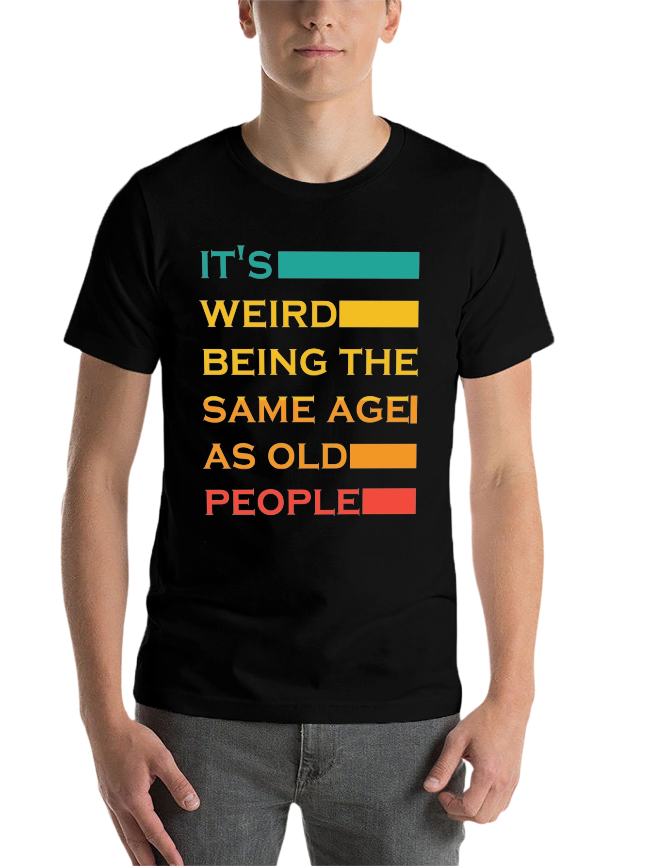 Black Funny Age Quote T-Shirt view 7