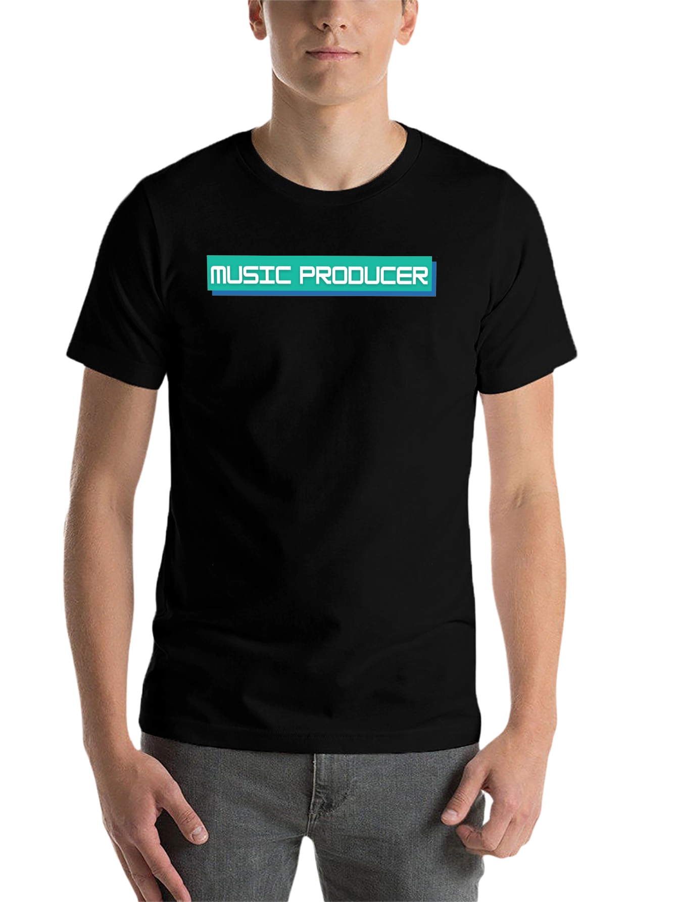 Black Music Producer T-Shirt - Retro Design view 7