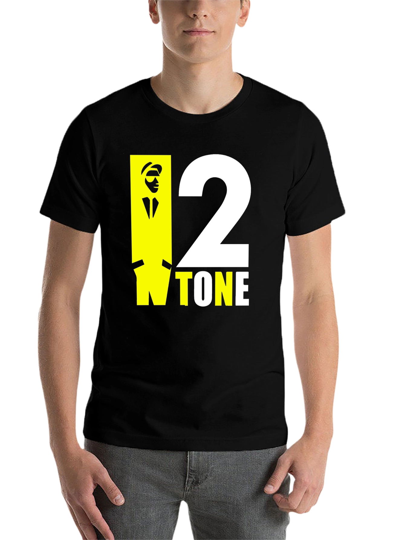 Black 2 Tone T-Shirt - Black view 7
