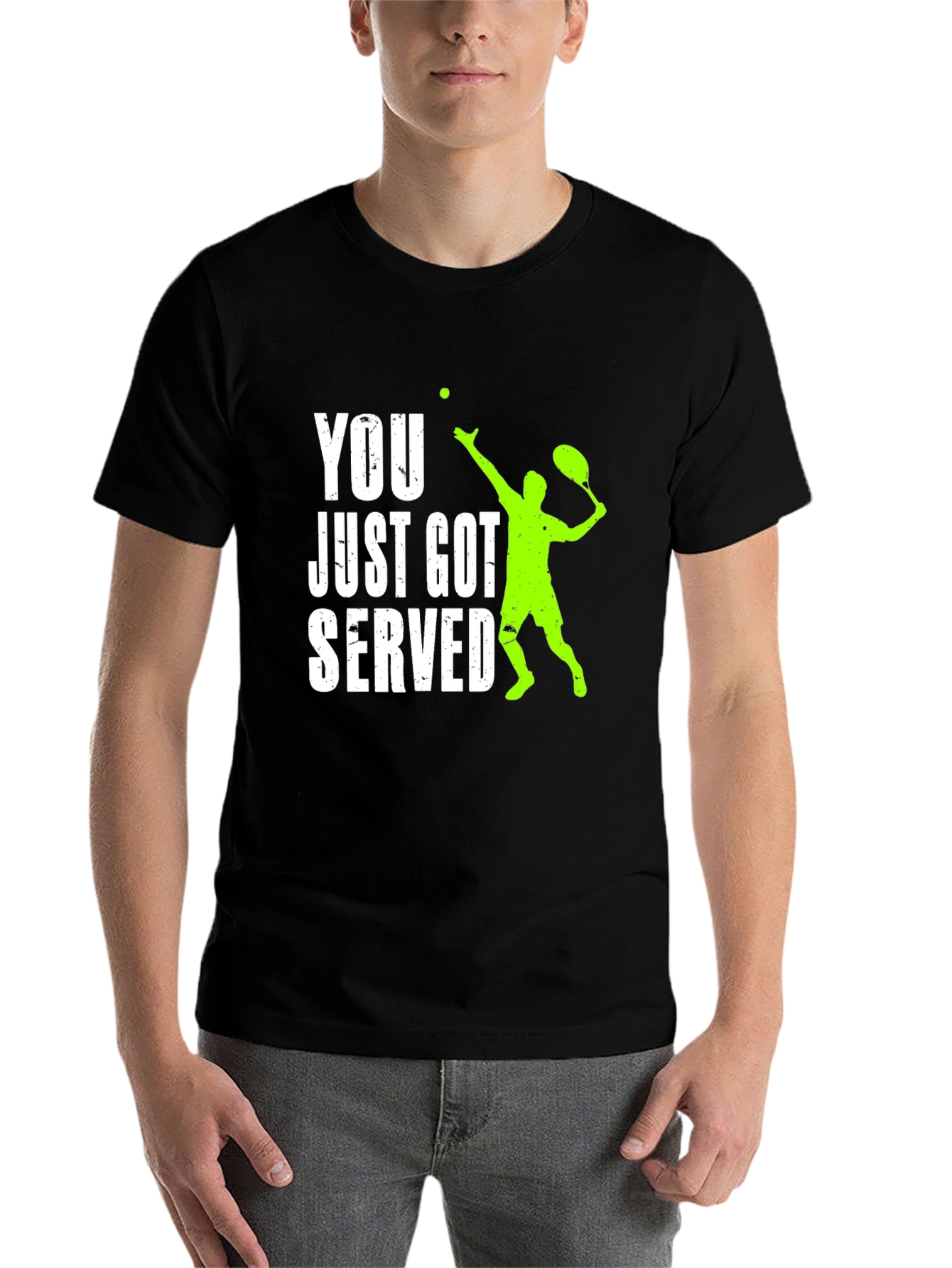 Funny Tennis Serve Graphic T-Shirt - 7