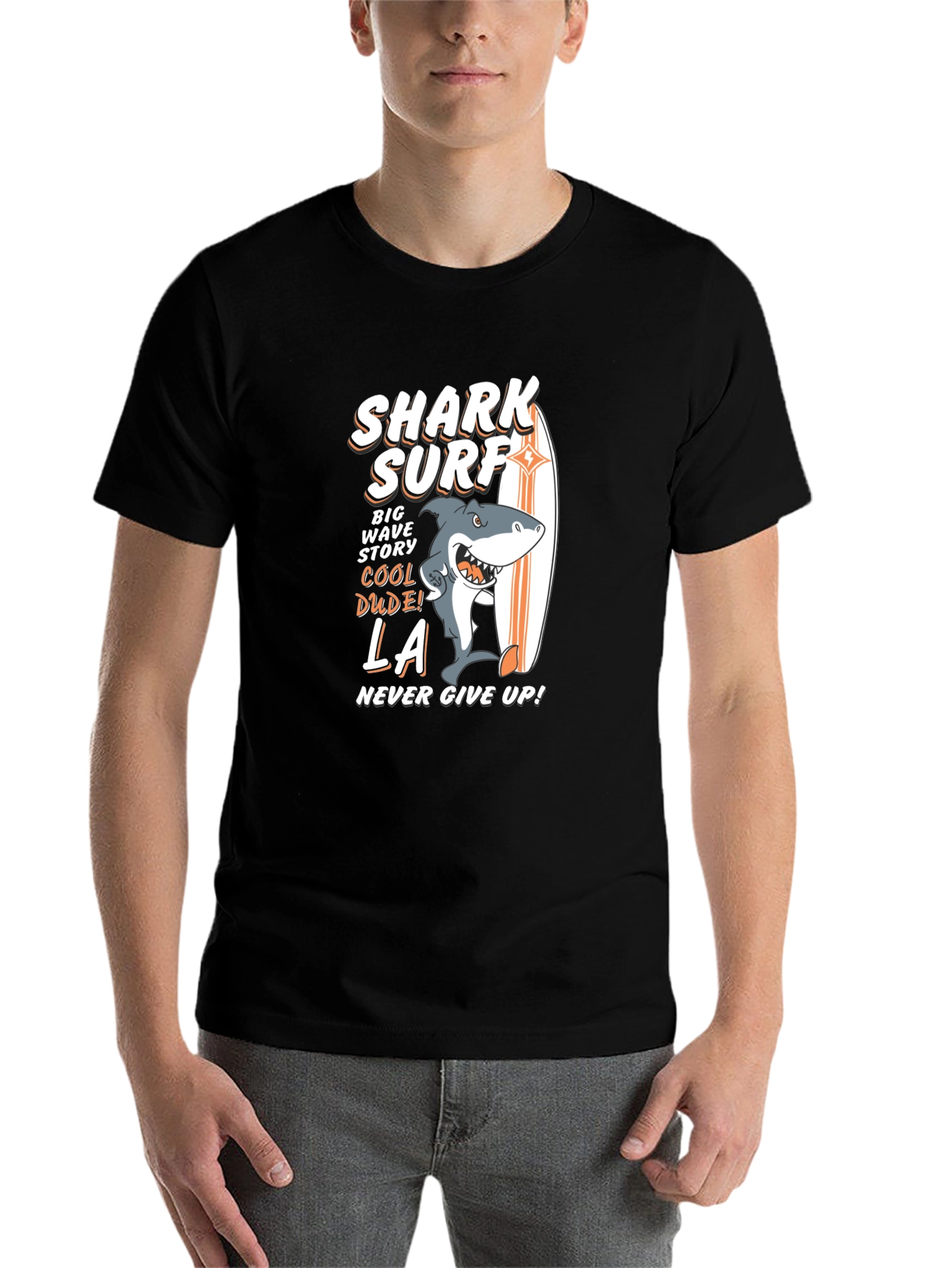 Black Shark Surf Graphic Tee view 7