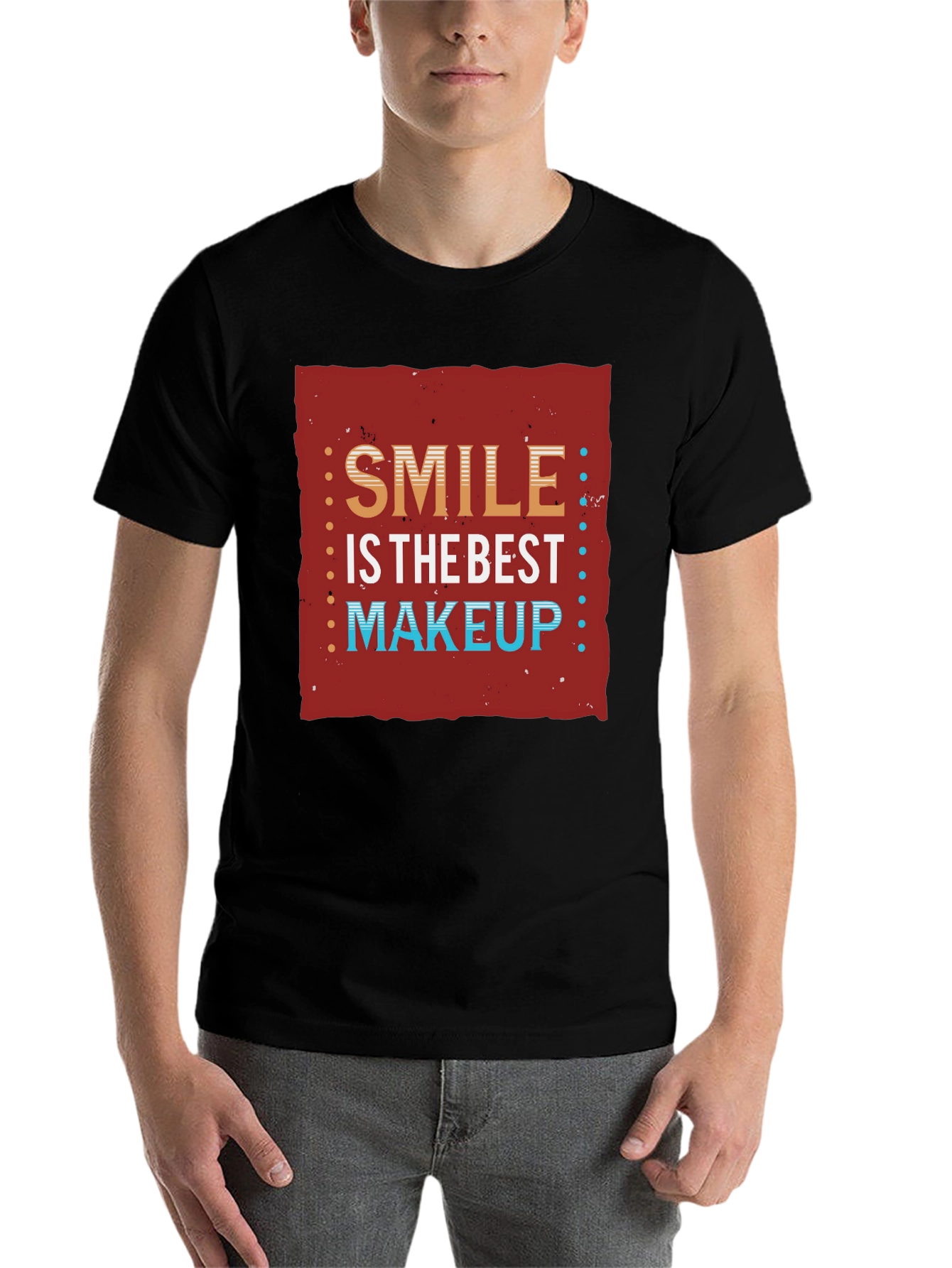 Black Smile is the Best Makeup Graphic T-Shirt view 7