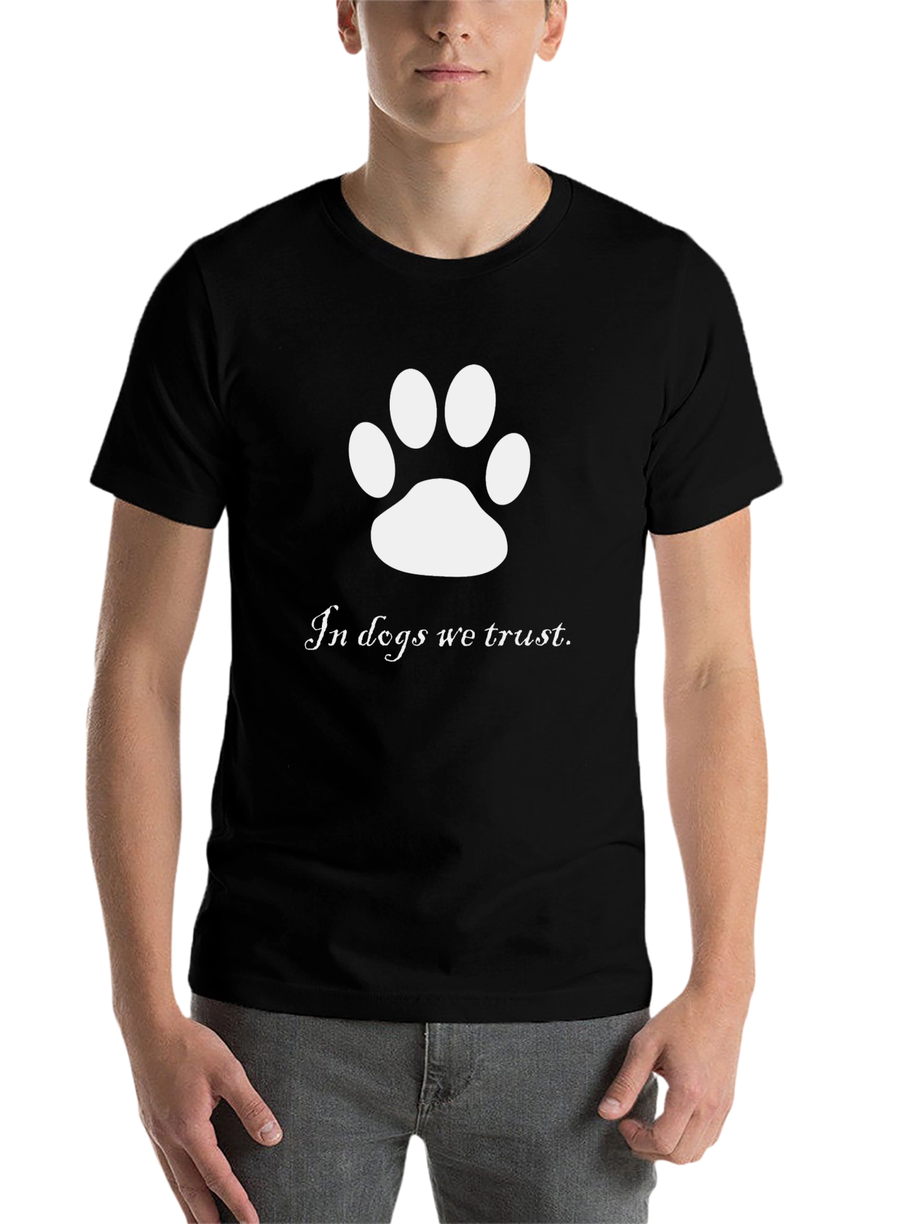 Black In Dogs We Trust Black T-Shirt view 7