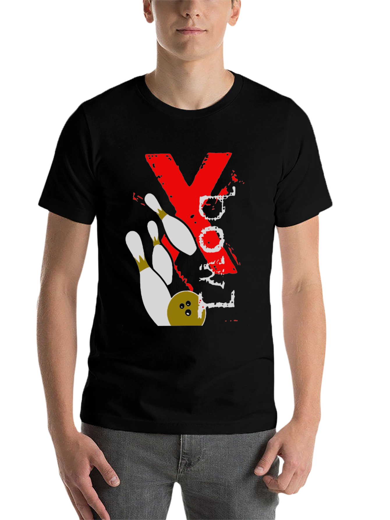 Black Bowling Strike T-Shirt view 7