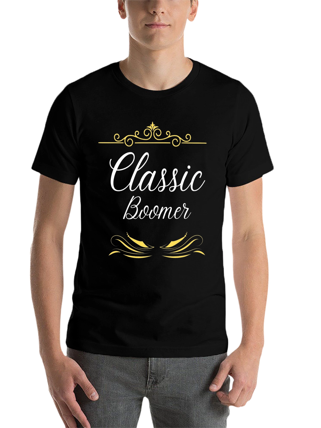 Black Classic Boomer Graphic Tee view 7