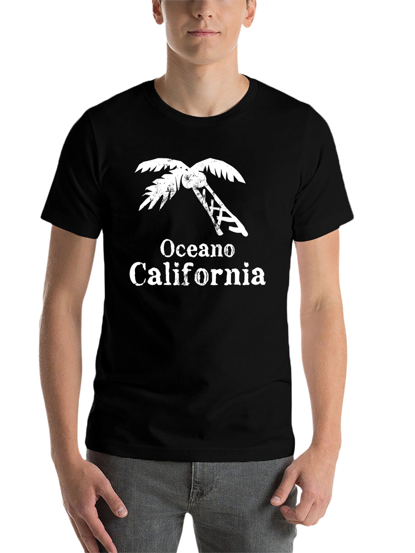 Oceano California Palm Tree T-Shirt - Black - 7