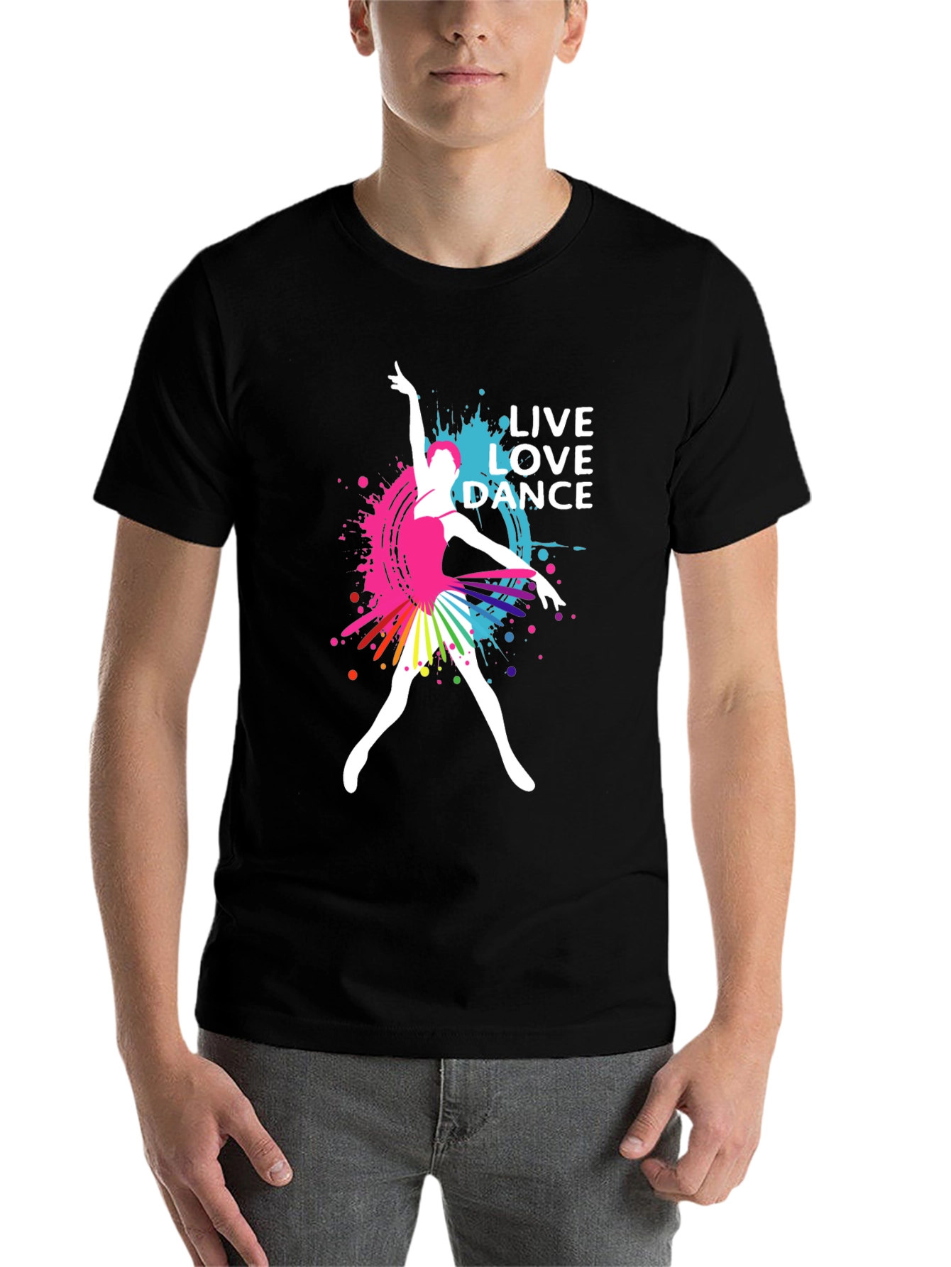 Black Live Love Dance T-Shirt view 7