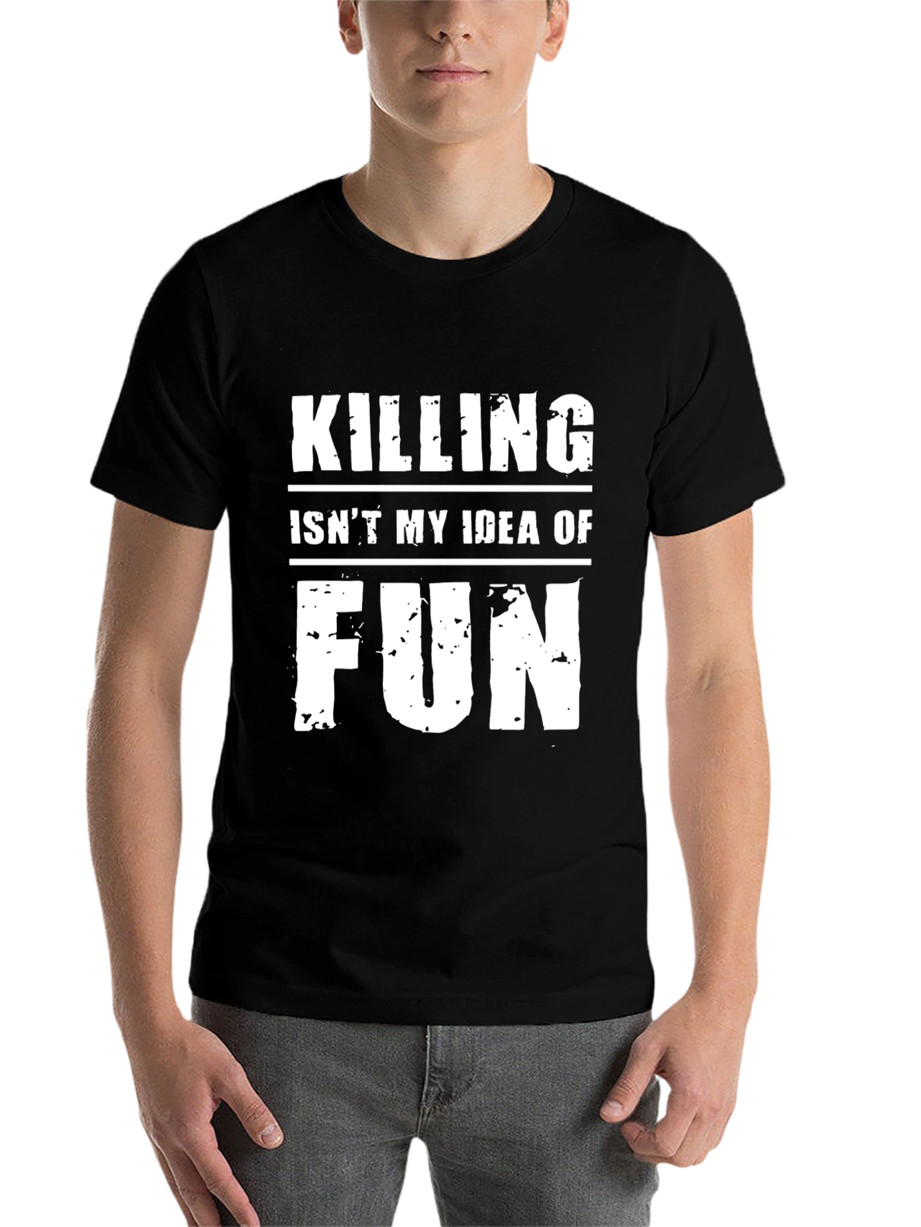 Black Killing Isn't My Idea of Fun Graphic Tee view 7