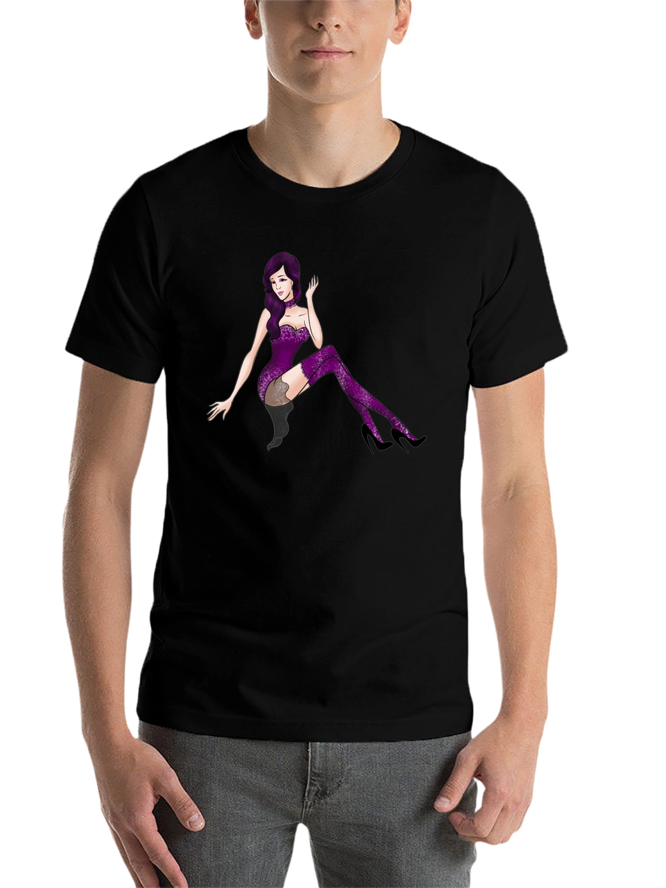 Black Purple Diva T-Shirt view 7