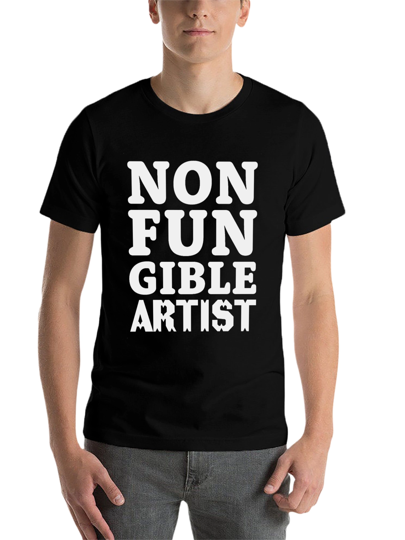 Black Non Fungible Artist Graphic Tee view 7