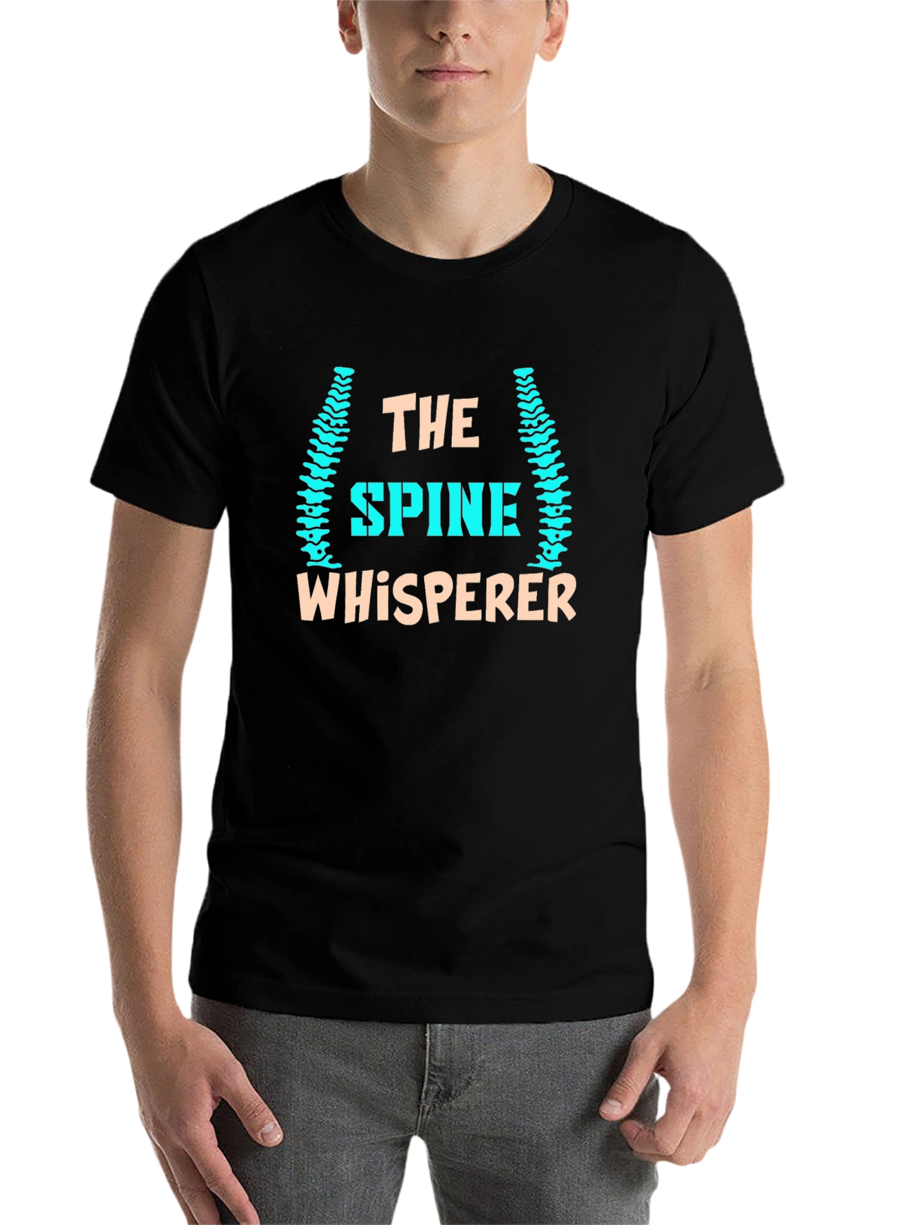 Black The Spine Whisperer T-Shirt - Chiropractic Humor view 7