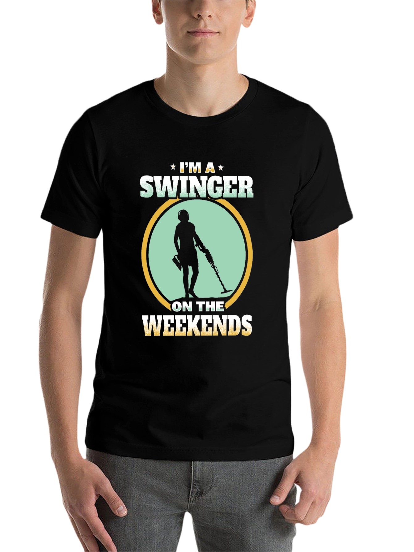I'm a Swinger on the Weekends T-Shirt - Metal Detecting - 7