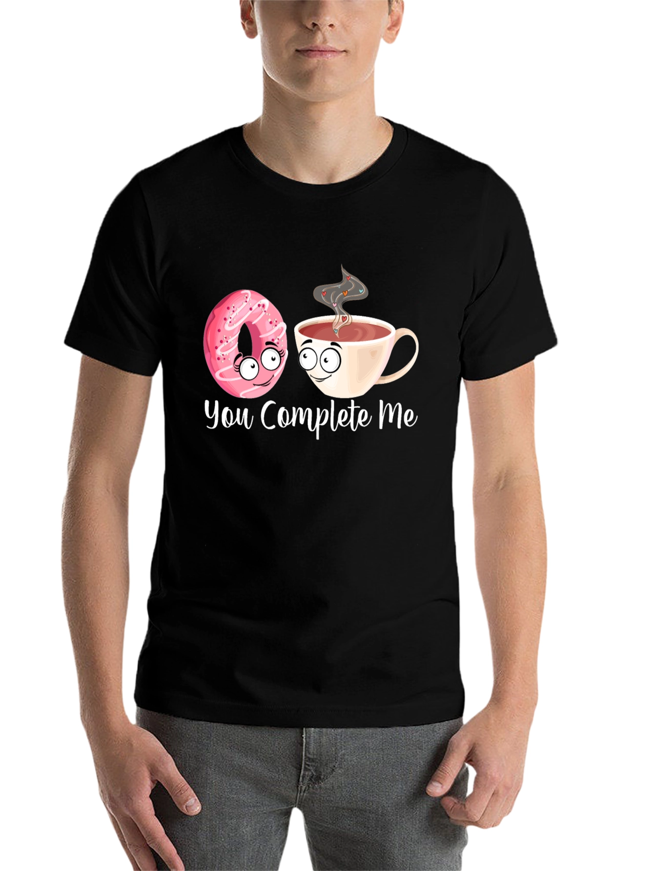 Black You Complete Me T-Shirt view 7