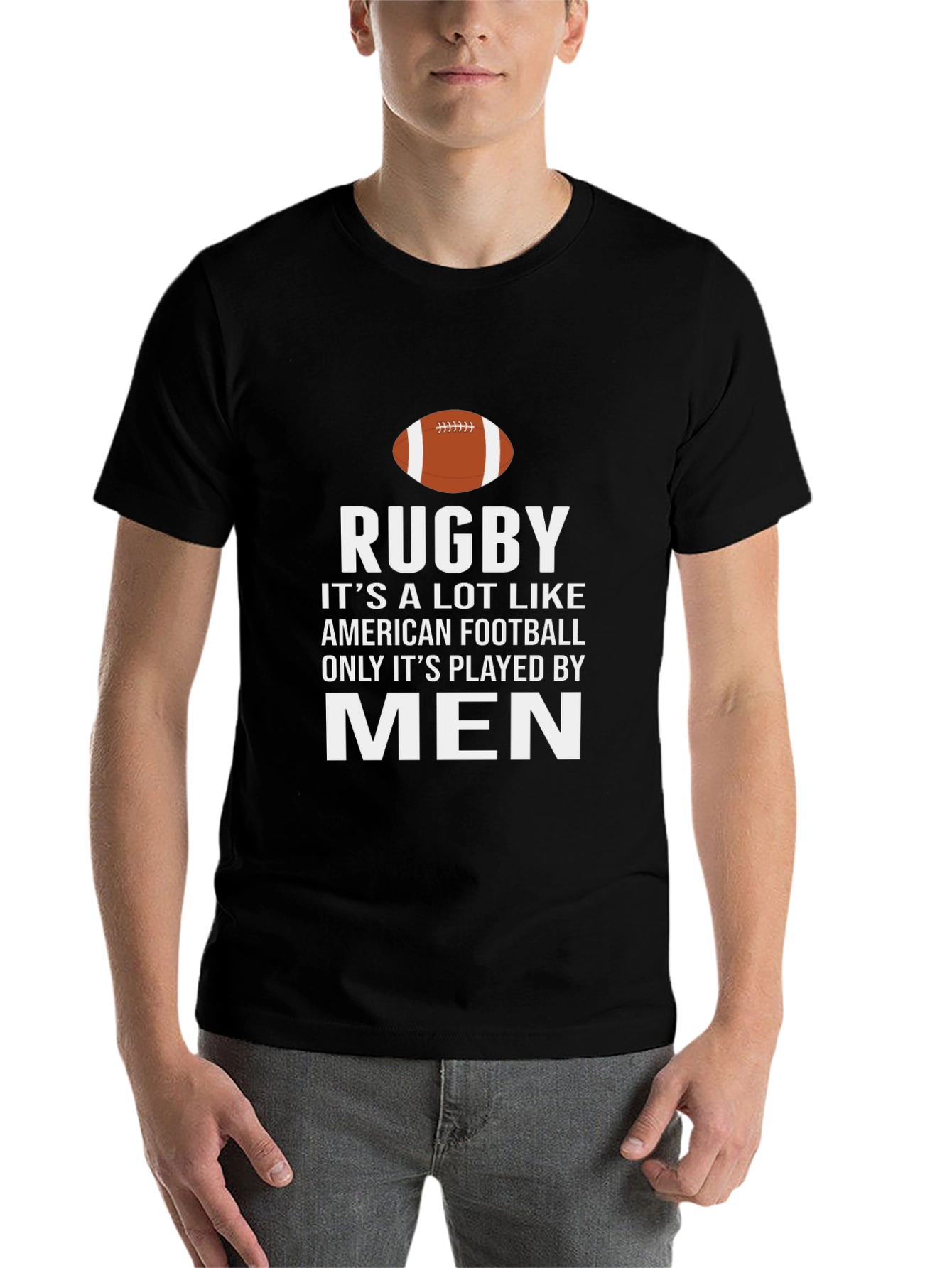 Black Rugby Men's Black Graphic T-Shirt view 7