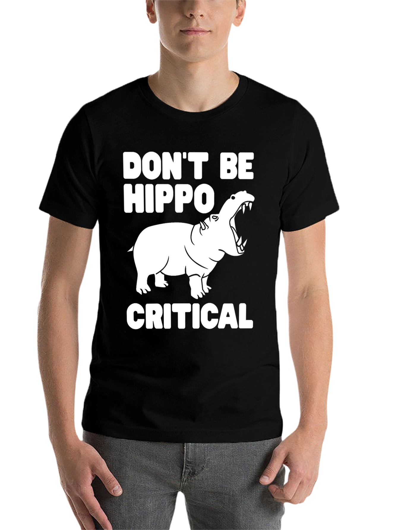 Black Don't Be Hippo-Critical Graphic Tee view 7