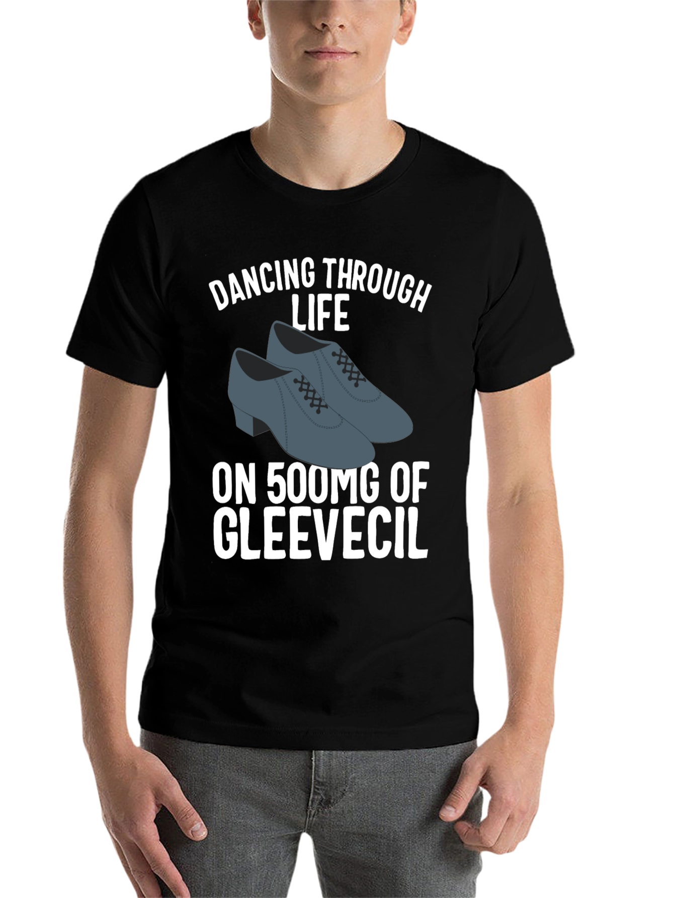 Black Dancing Through Life Graphic Tee view 7