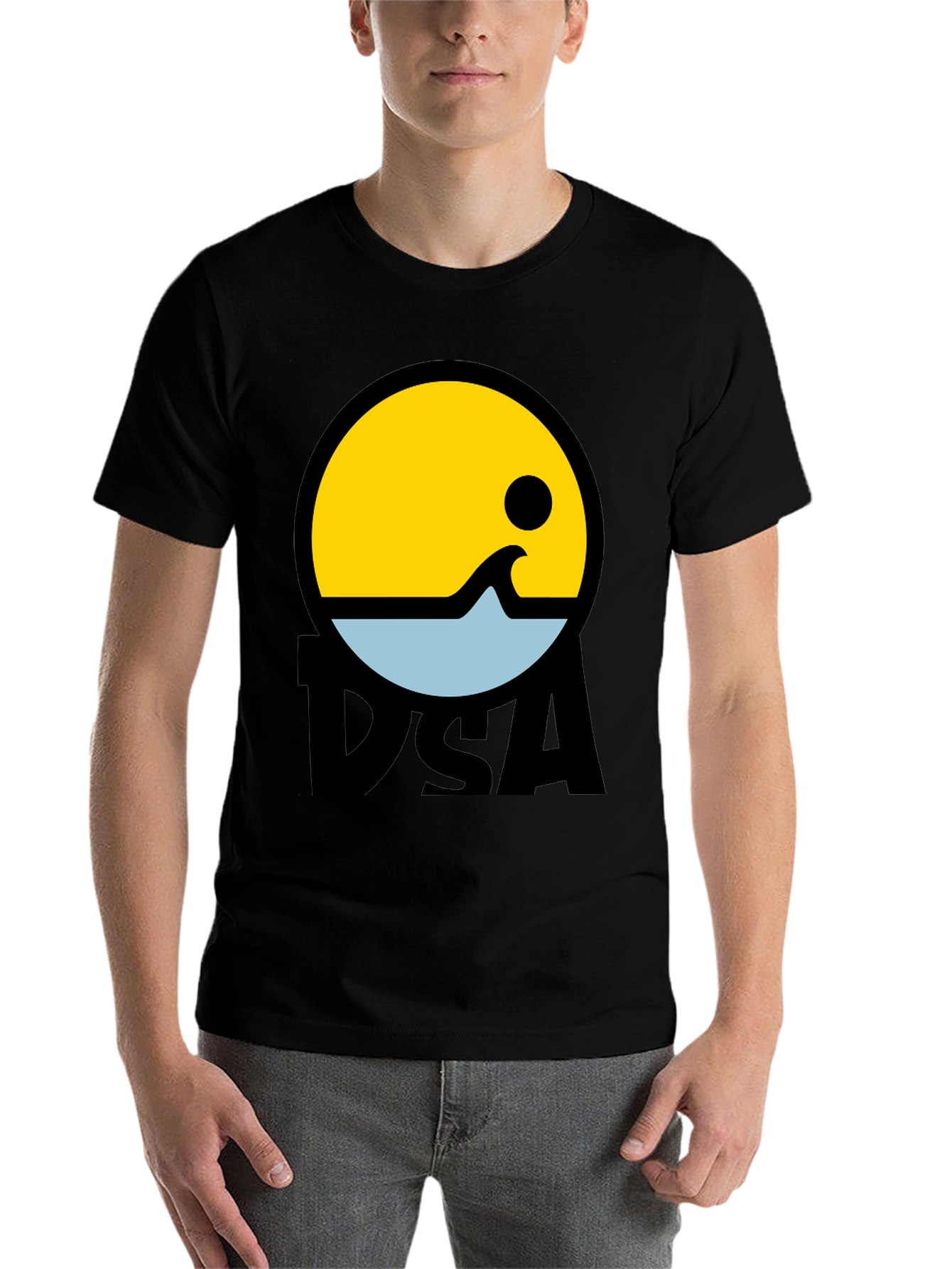 Black DSA Graphic Tee - Retro Style view 7