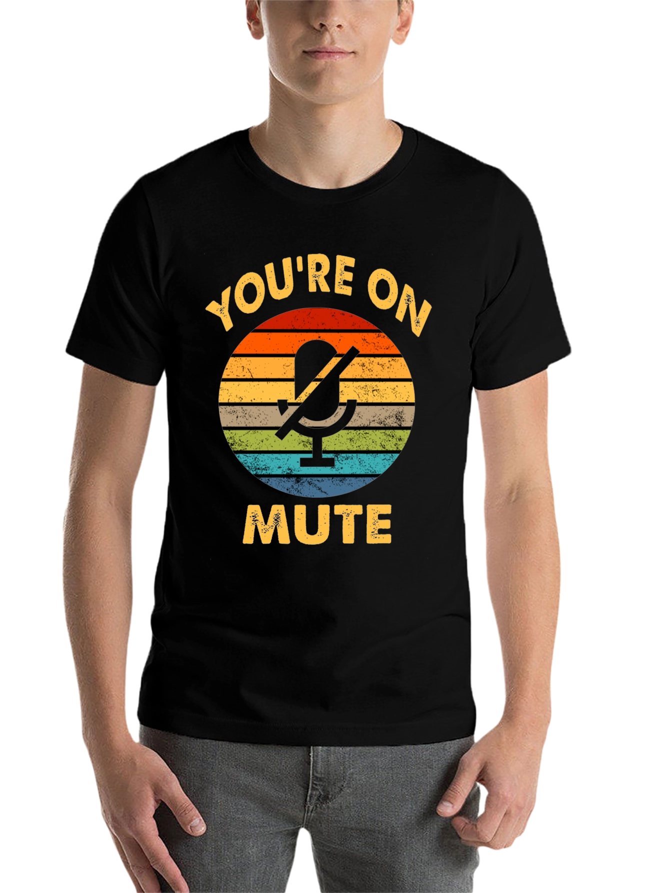 Black You're On Mute Graphic Tee view 7