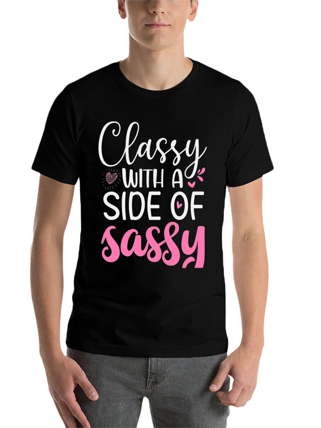 Black Classy with a Side of Sassy Graphic Tee view 7