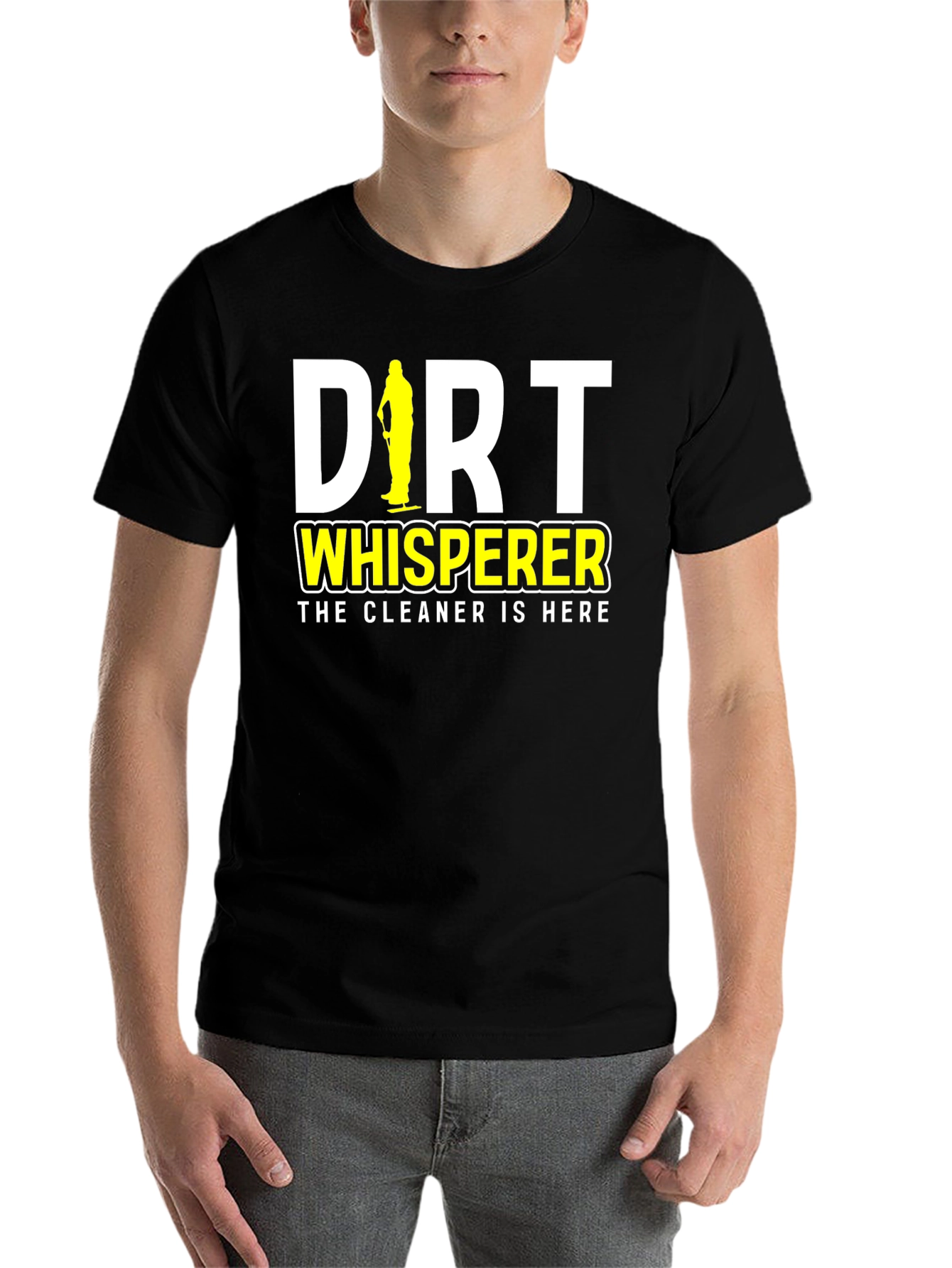 Black Dirt Whisperer Cleaning Crew T-Shirt view 7