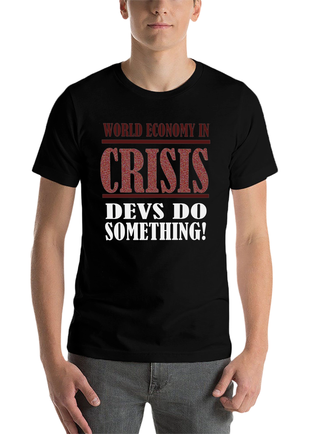 Black Crisis T-Shirt - Devs Do Something! view 7