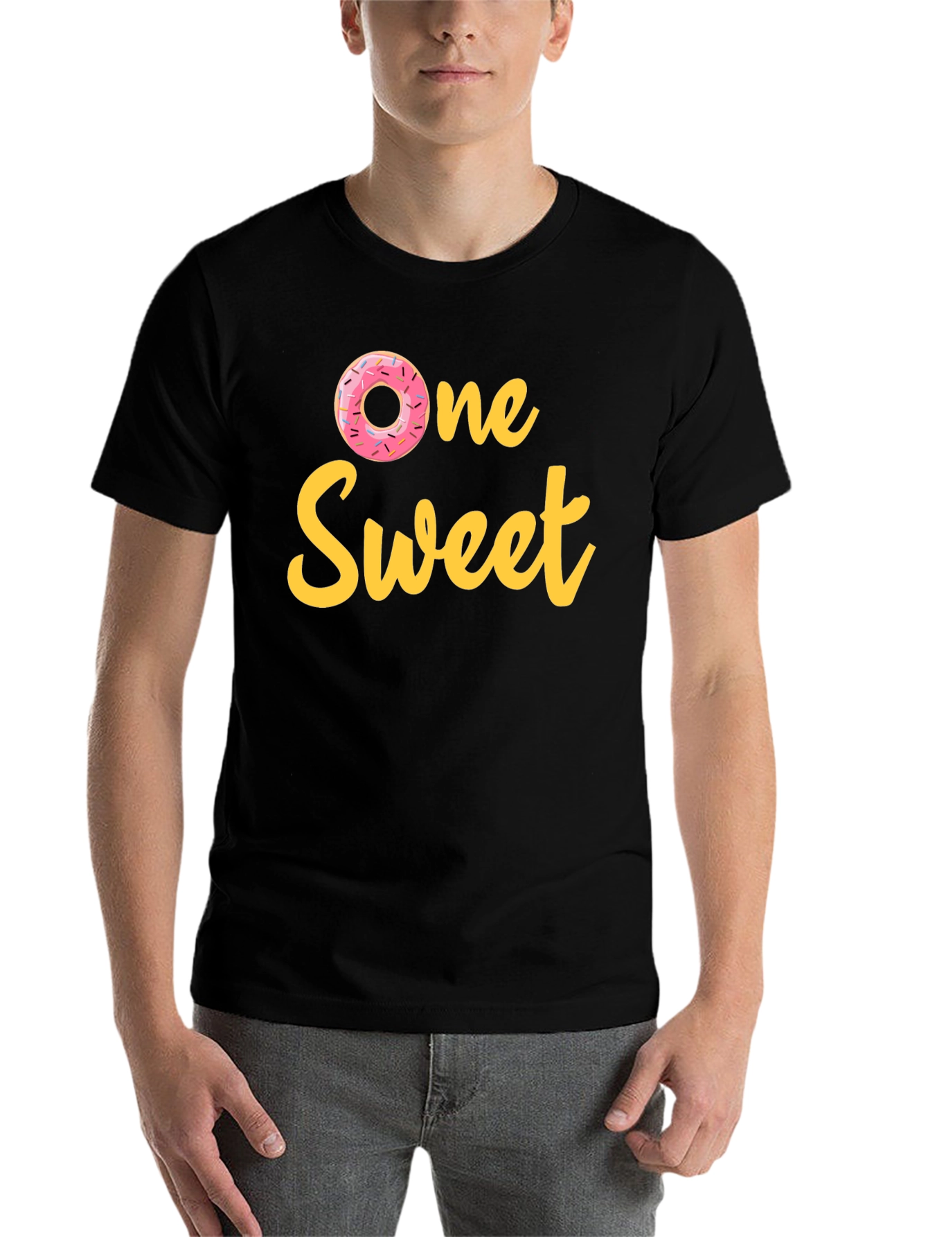 Black One Sweet Donut T-Shirt view 7