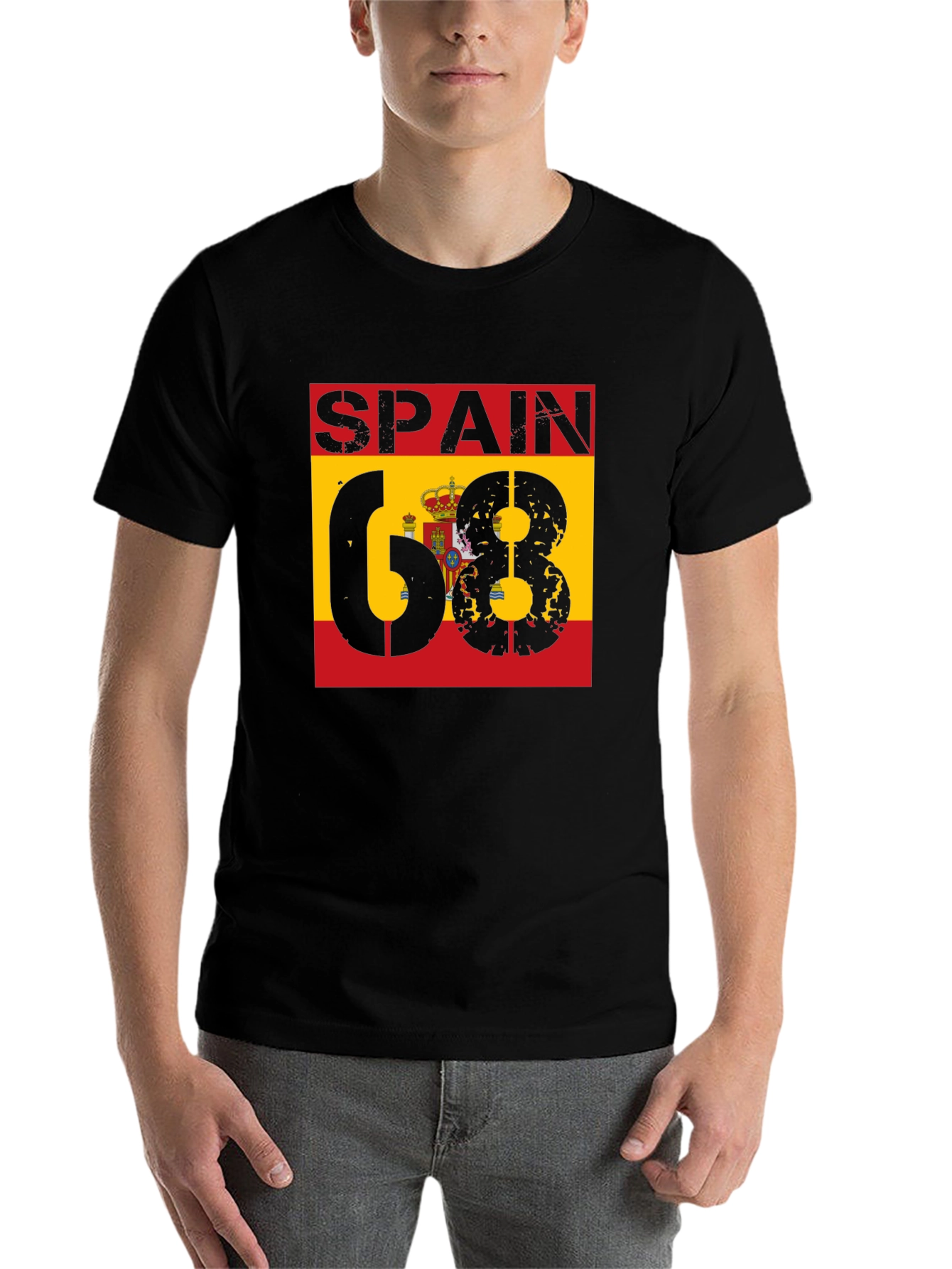 Spain 68 T-Shirt - Distressed Design - 7