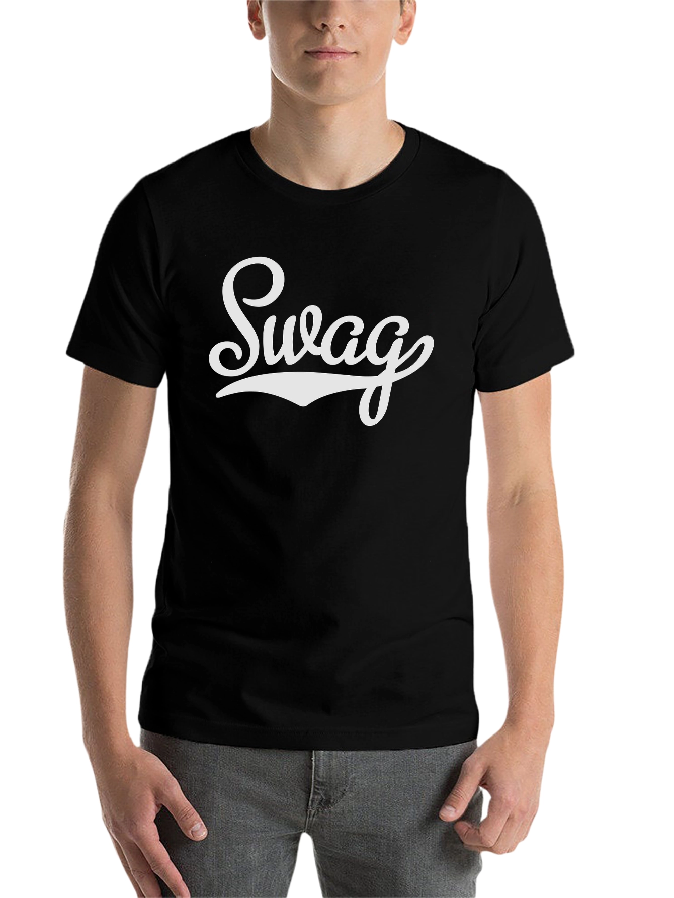 Black Swag Graphic Tee - Cool & Casual Style view 7