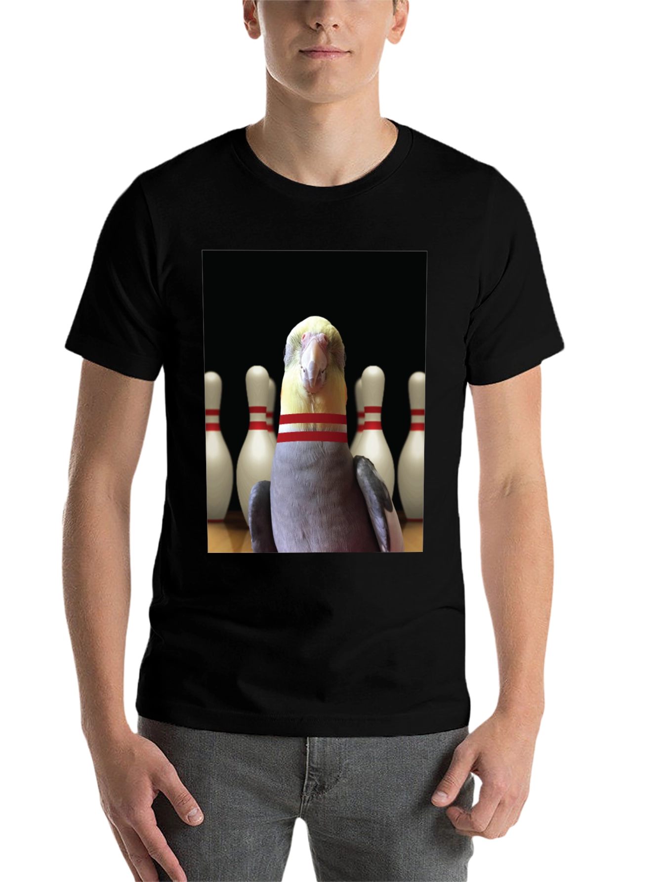 Black Bowling Bird T-Shirt - Strike a Pose! view 7