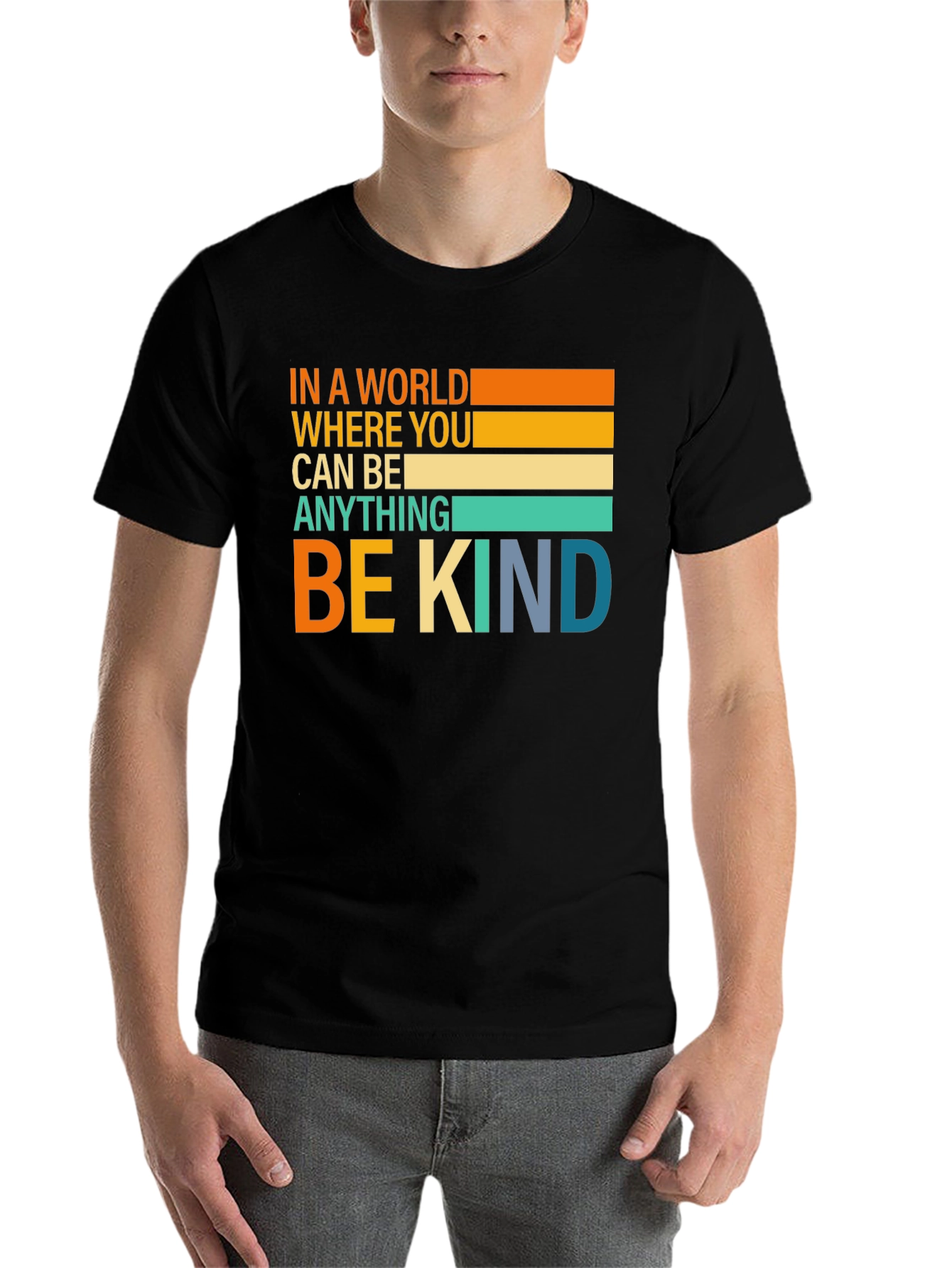 Black Be Kind Graphic Tee view 7