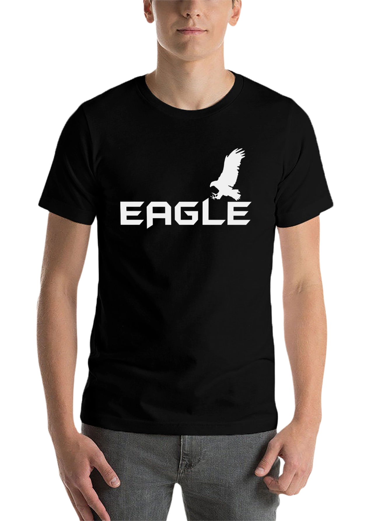 Black Eagle Graphic Tee - Classic Black T-Shirt view 7