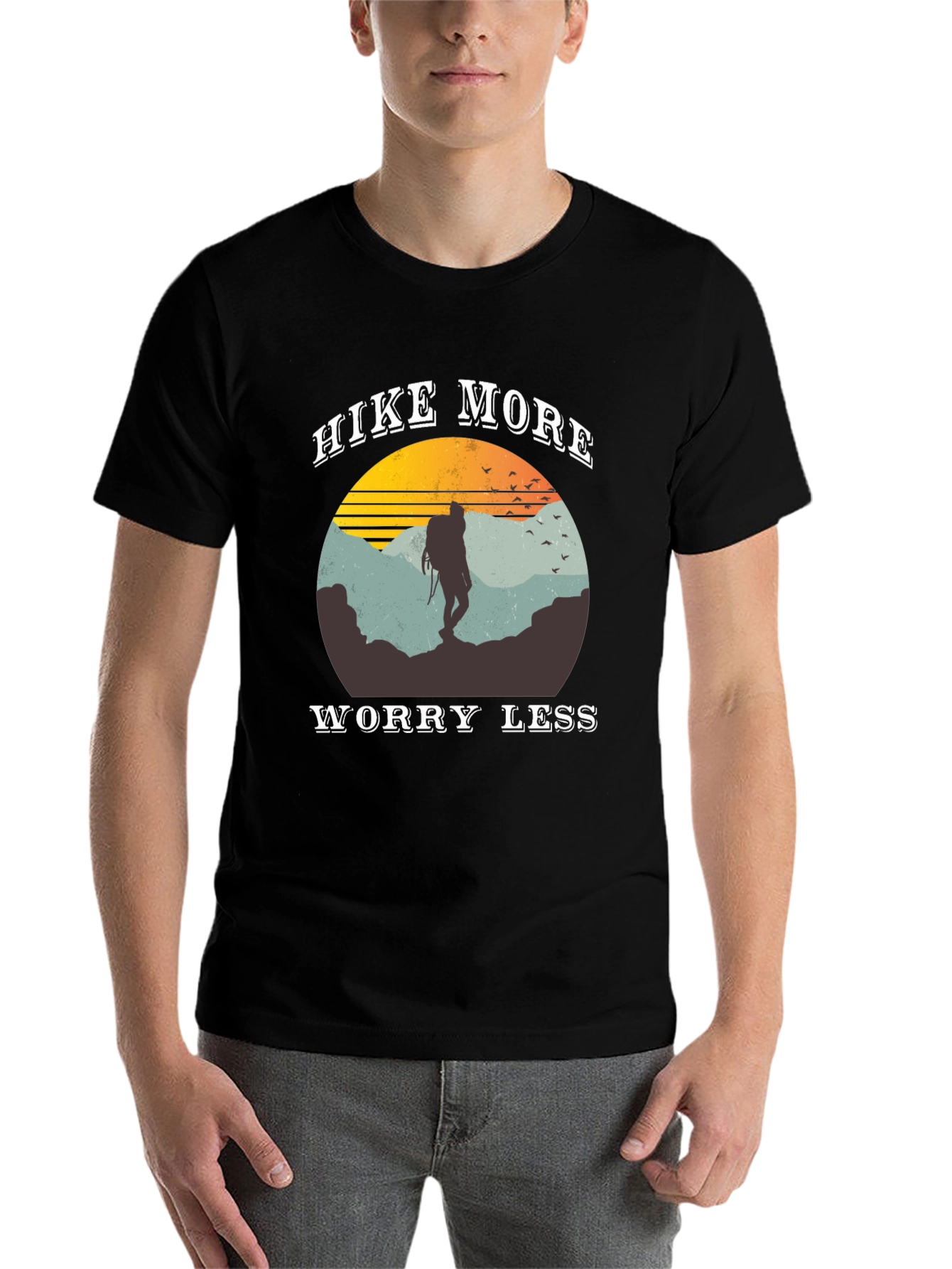 Hike More Worry Less Graphic Tee - 7