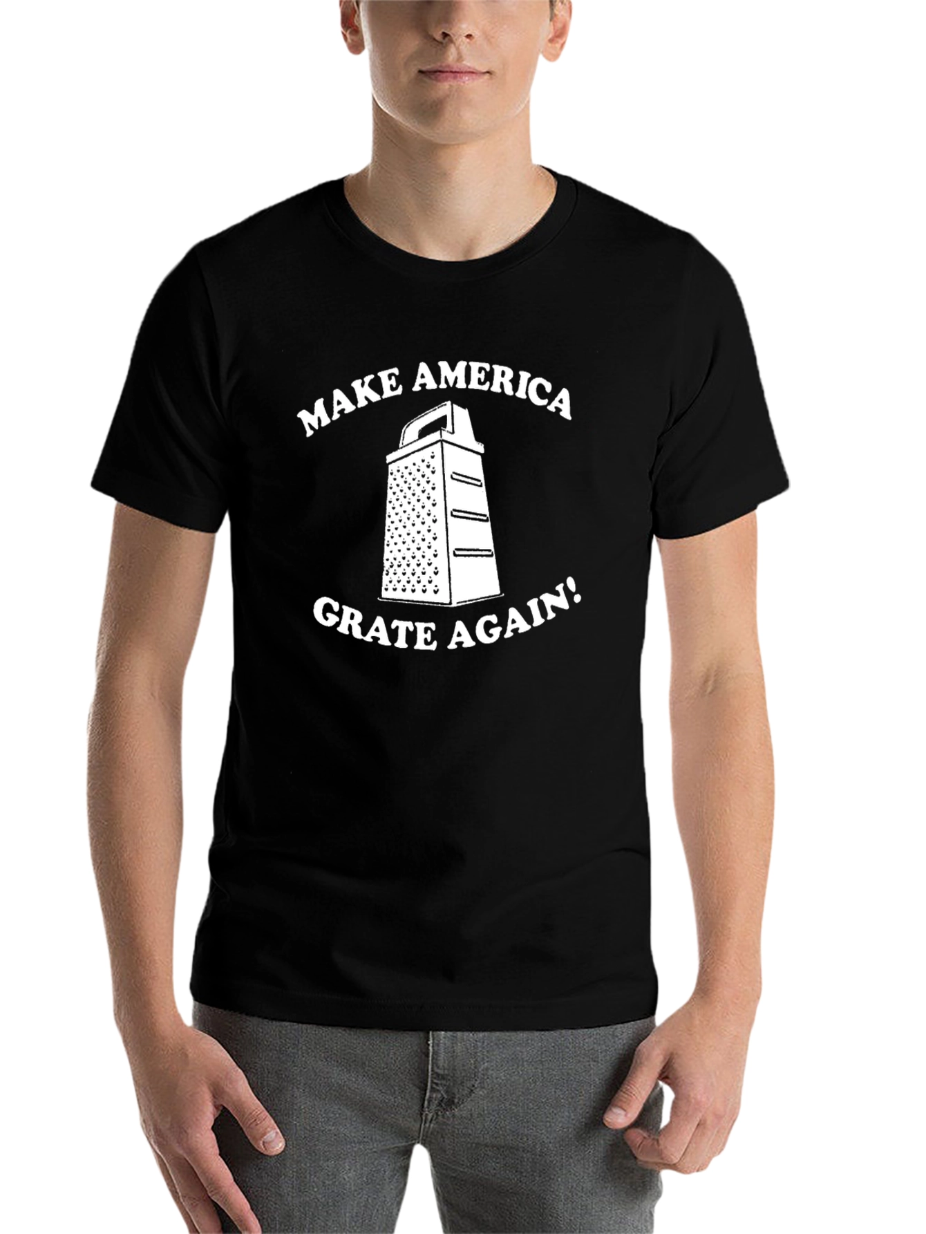 Black Make America Grate Again T-Shirt - Funny Novelty Tee view 7
