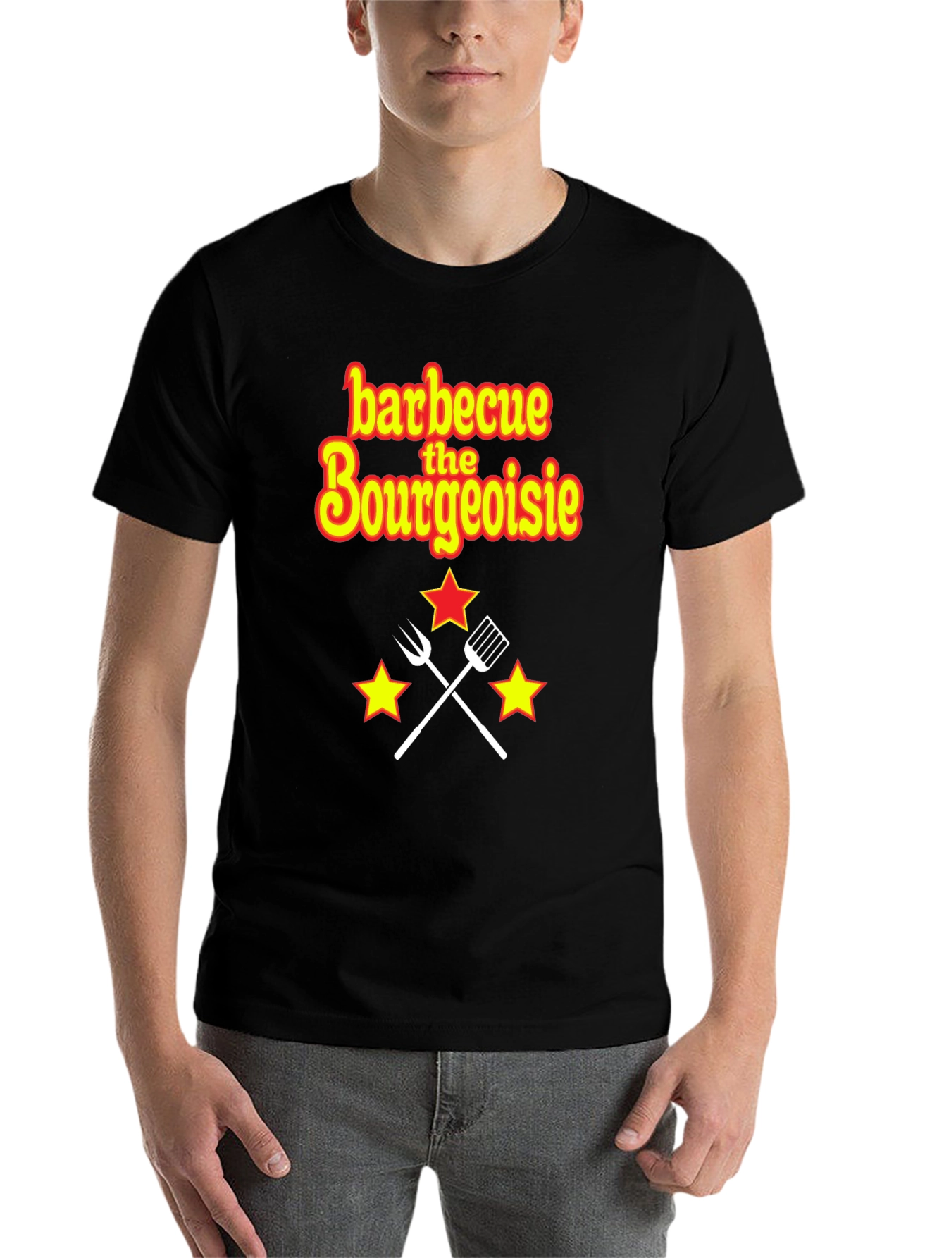 Black Barbecue the Bourgeoisie Graphic Tee view 7